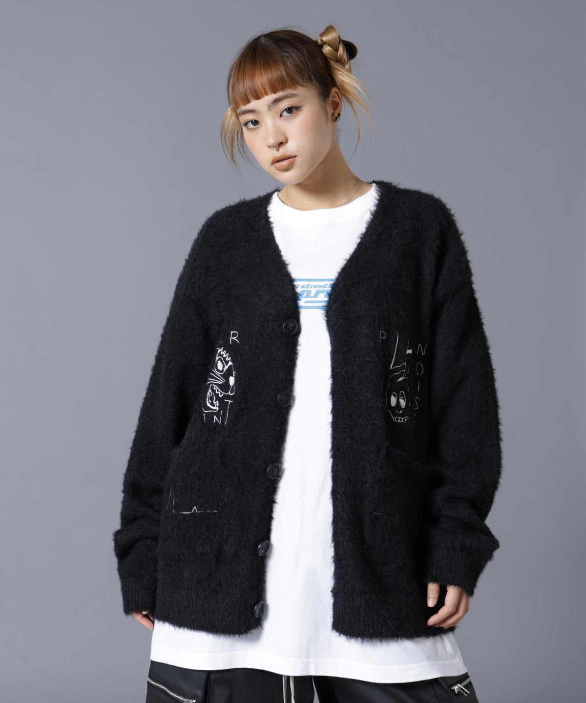 overprint/オーバープリント/PINC NOISE MOHAIR CARDIGAN