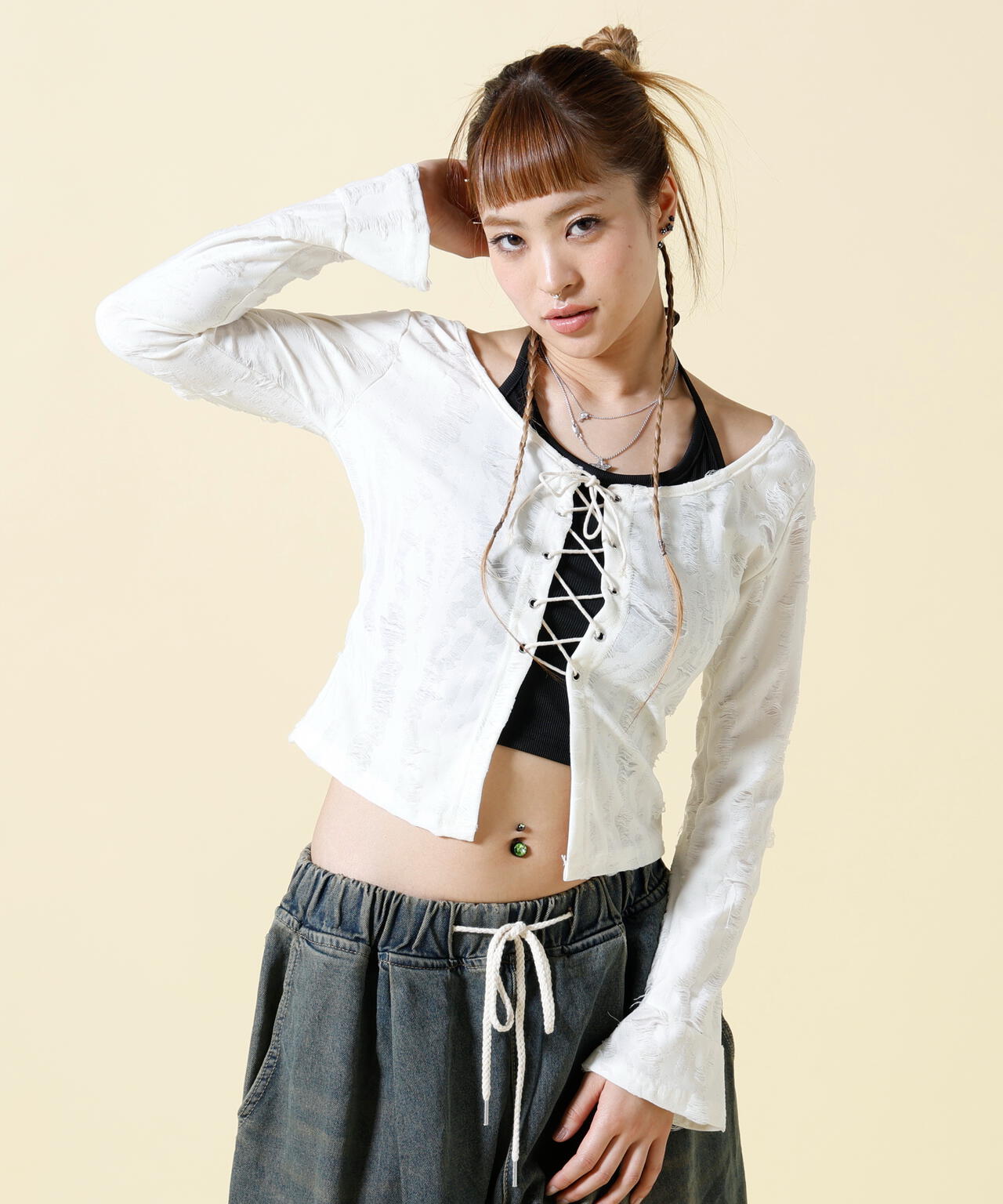 SIS/エスアイエス/Damage Cardigan