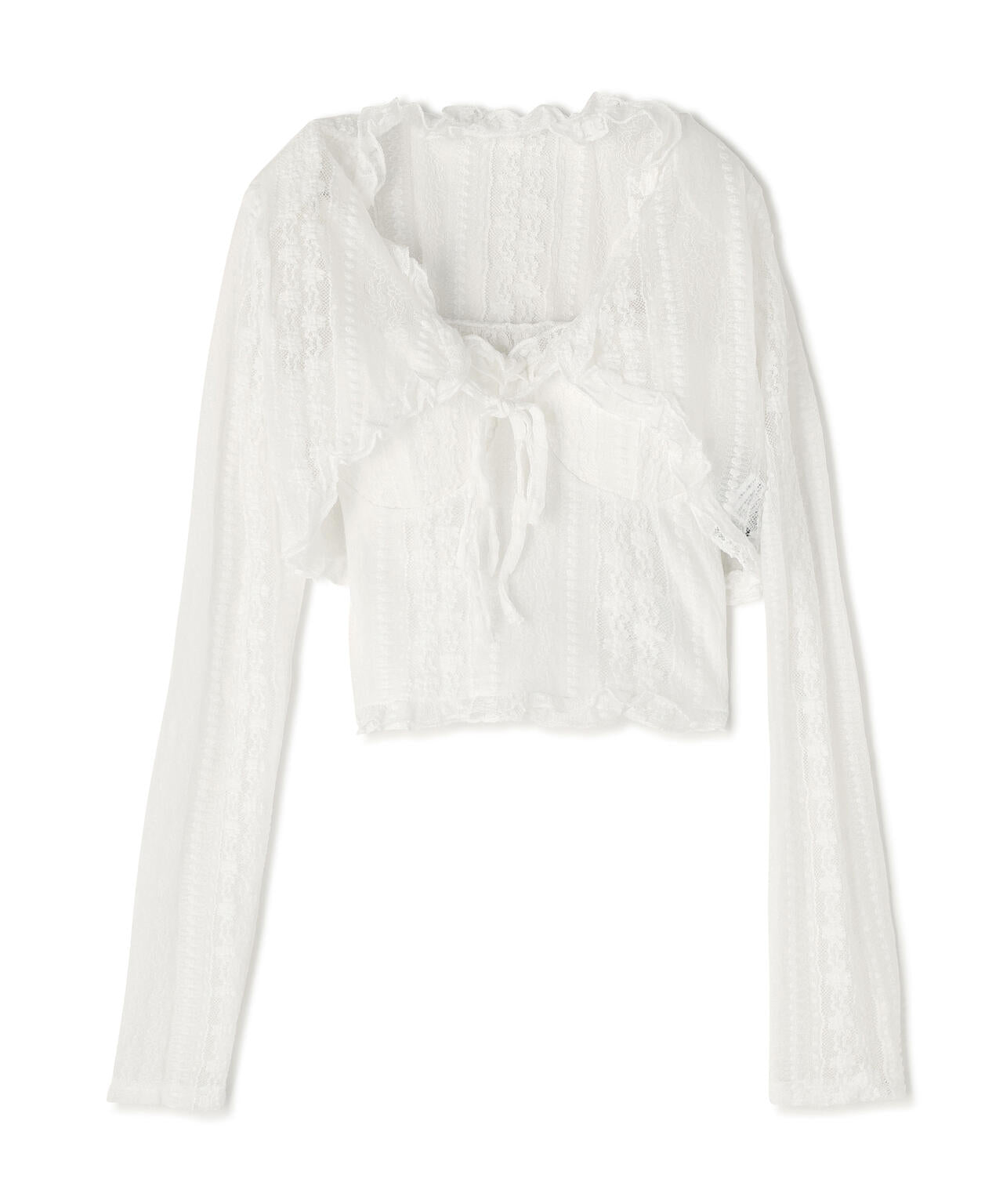 SIS/エスアイエス/frill cardigan&tops