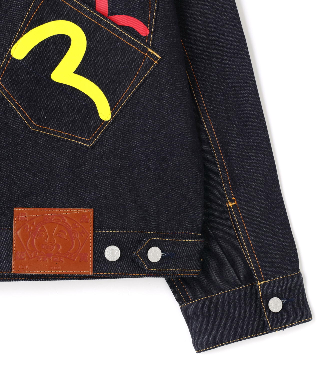 EVISU/エヴィス/Seagull Print and Multi-Pocket Relax Fit Denim Jacket