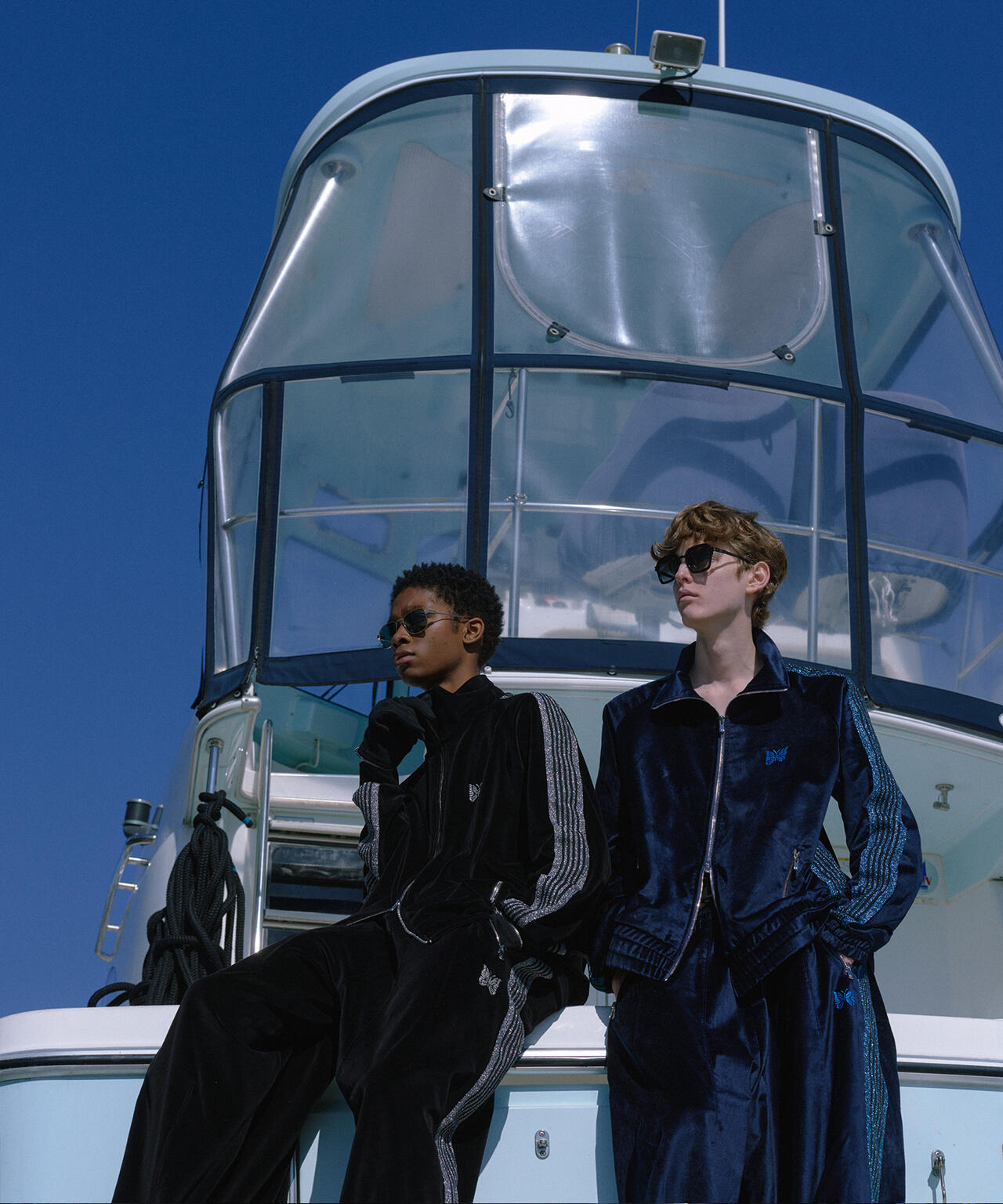 NEEDLES/ニードルズ/【LHP EXCLUSIVE】TRACK JACKET - C/PE VELOUR(BLACK)