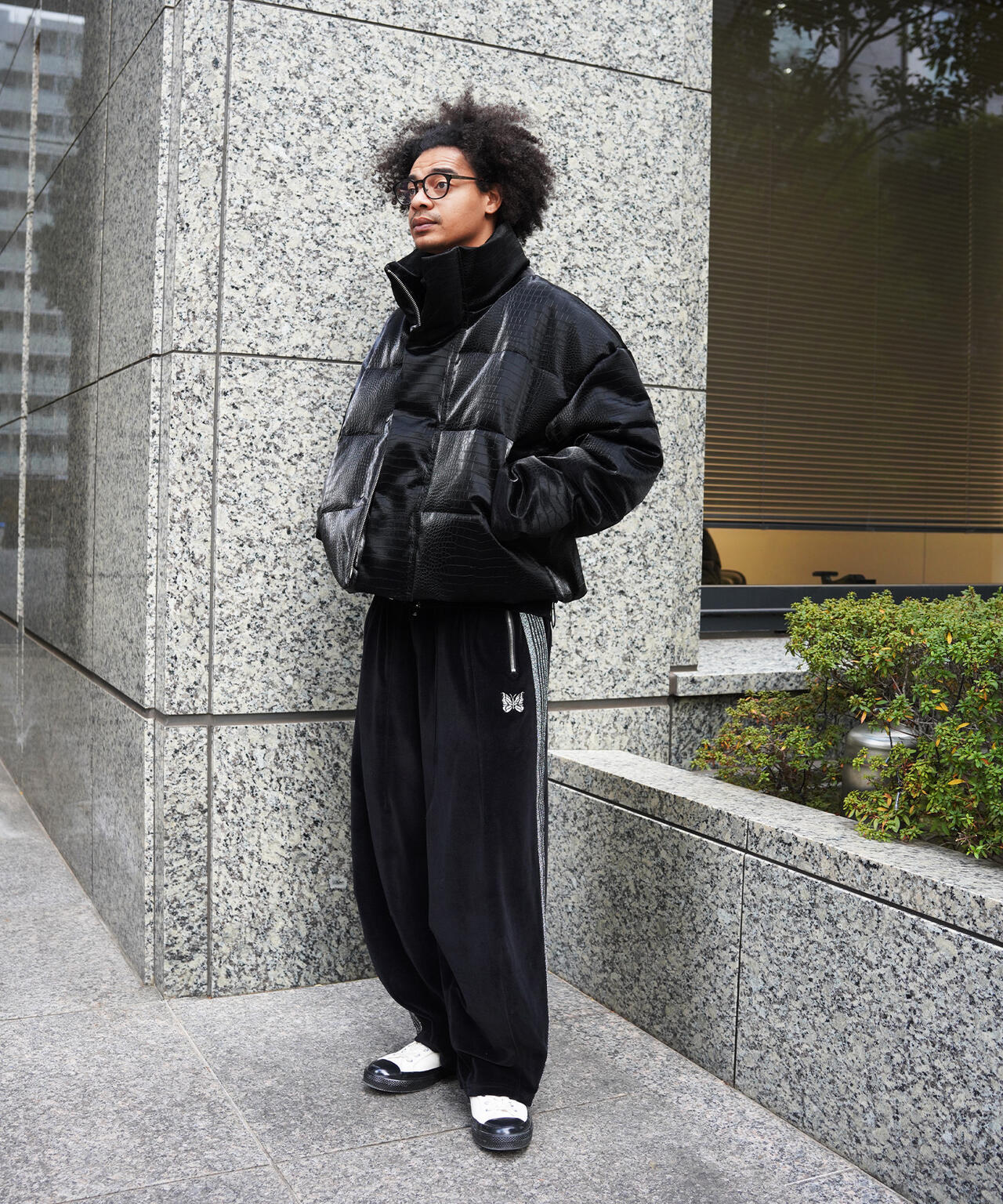 NEEDLES/ニードルズ/【LHP EXCLUSIVE】TRACK JACKET - C/PE VELOUR(BLACK)