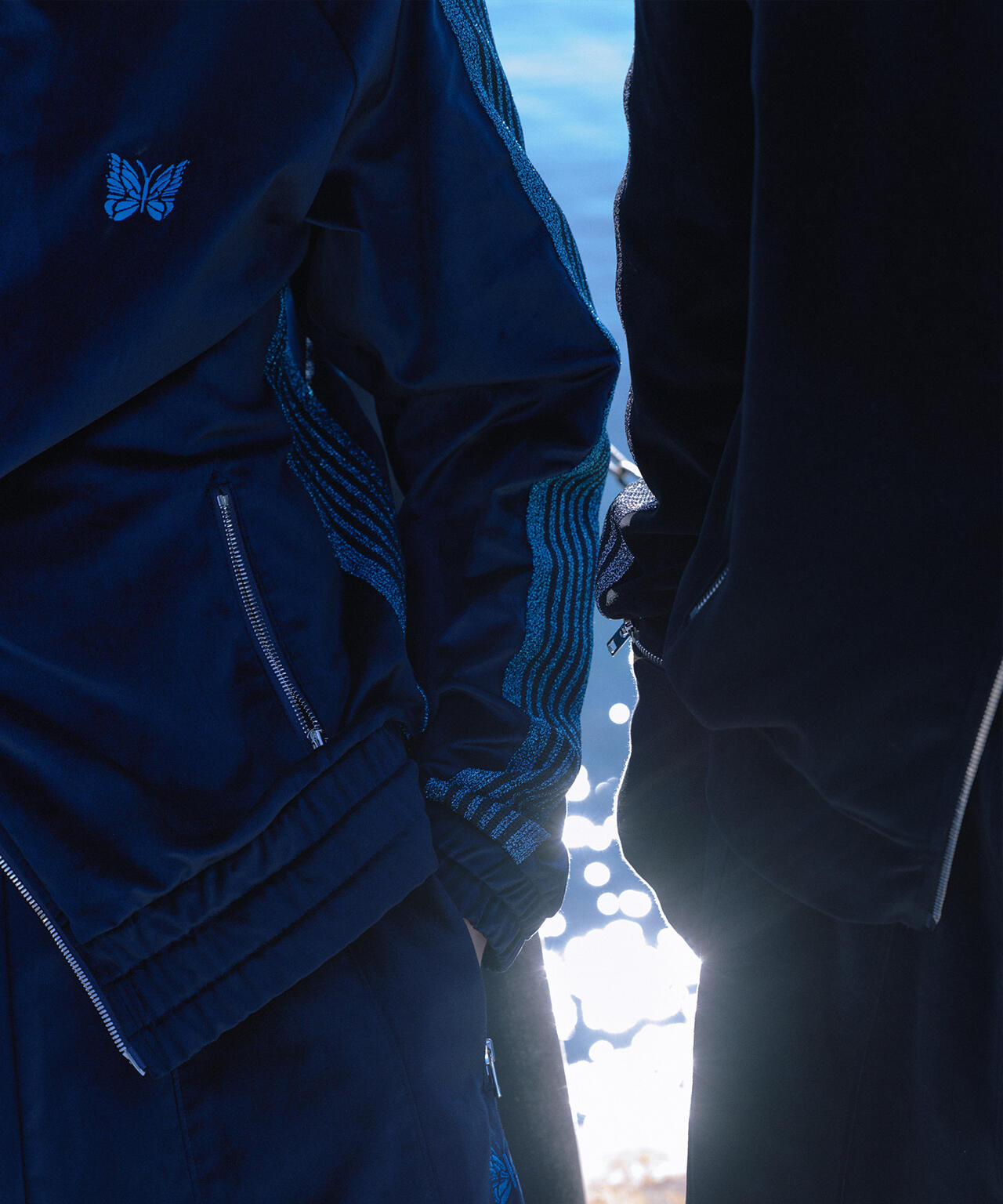 NEEDLES/ニードルズ/【LHP EXCLUSIVE】TRACK JACKET - C/PE VELOUR(NAVY)