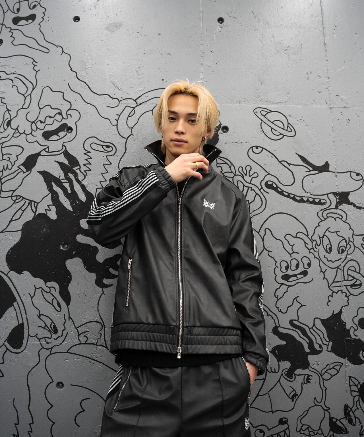 NEEDLES/ニードルズ/【LHP EXCLUSIVE】TRACK JACKET - SYNTHETIC LEATHER