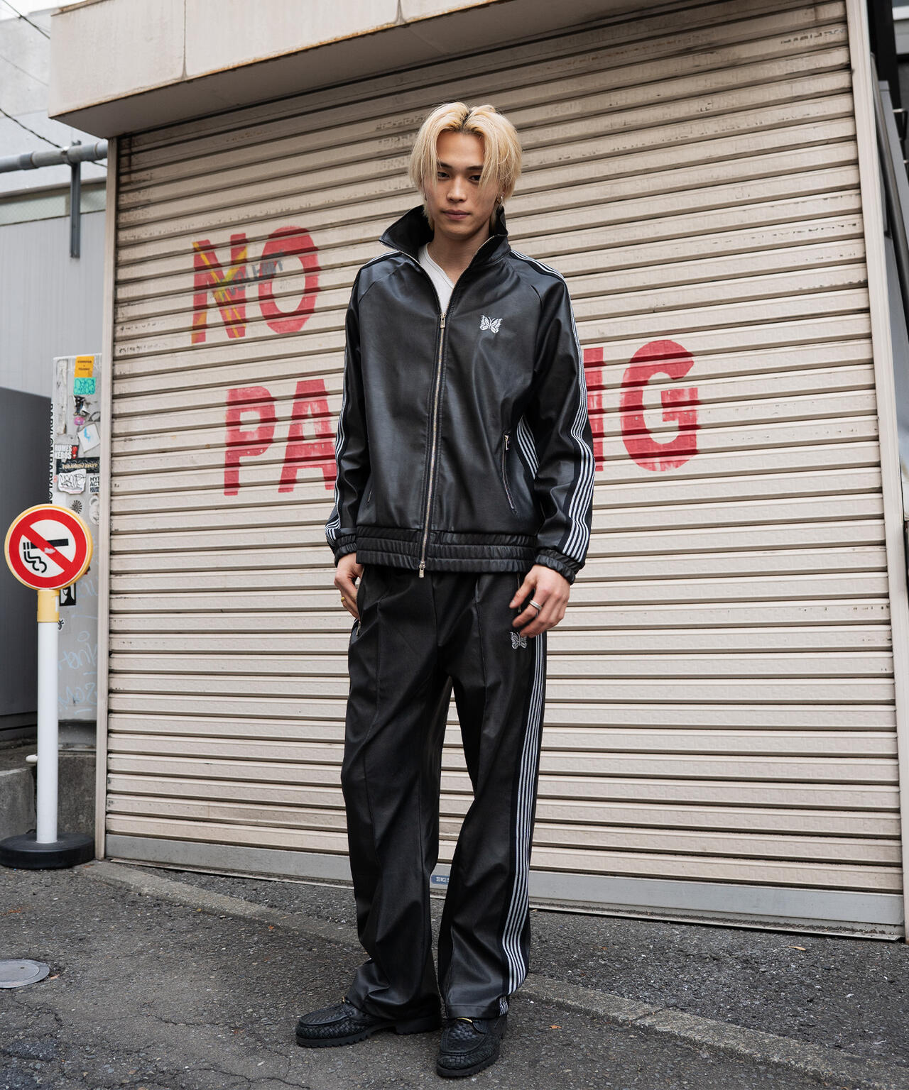 NEEDLES/ニードルズ/【LHP EXCLUSIVE】TRACK JACKET - SYNTHETIC LEATHER