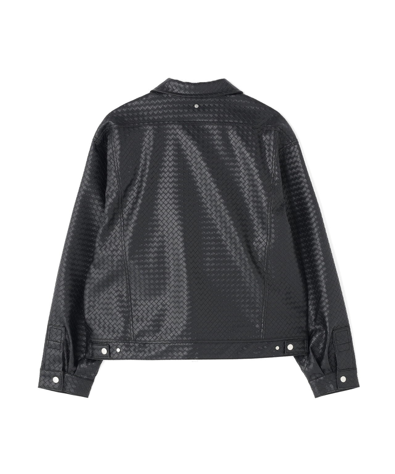 DankeSchon/ダンケシェーン/WOVEN FAUX LEATHER BLOUSON
