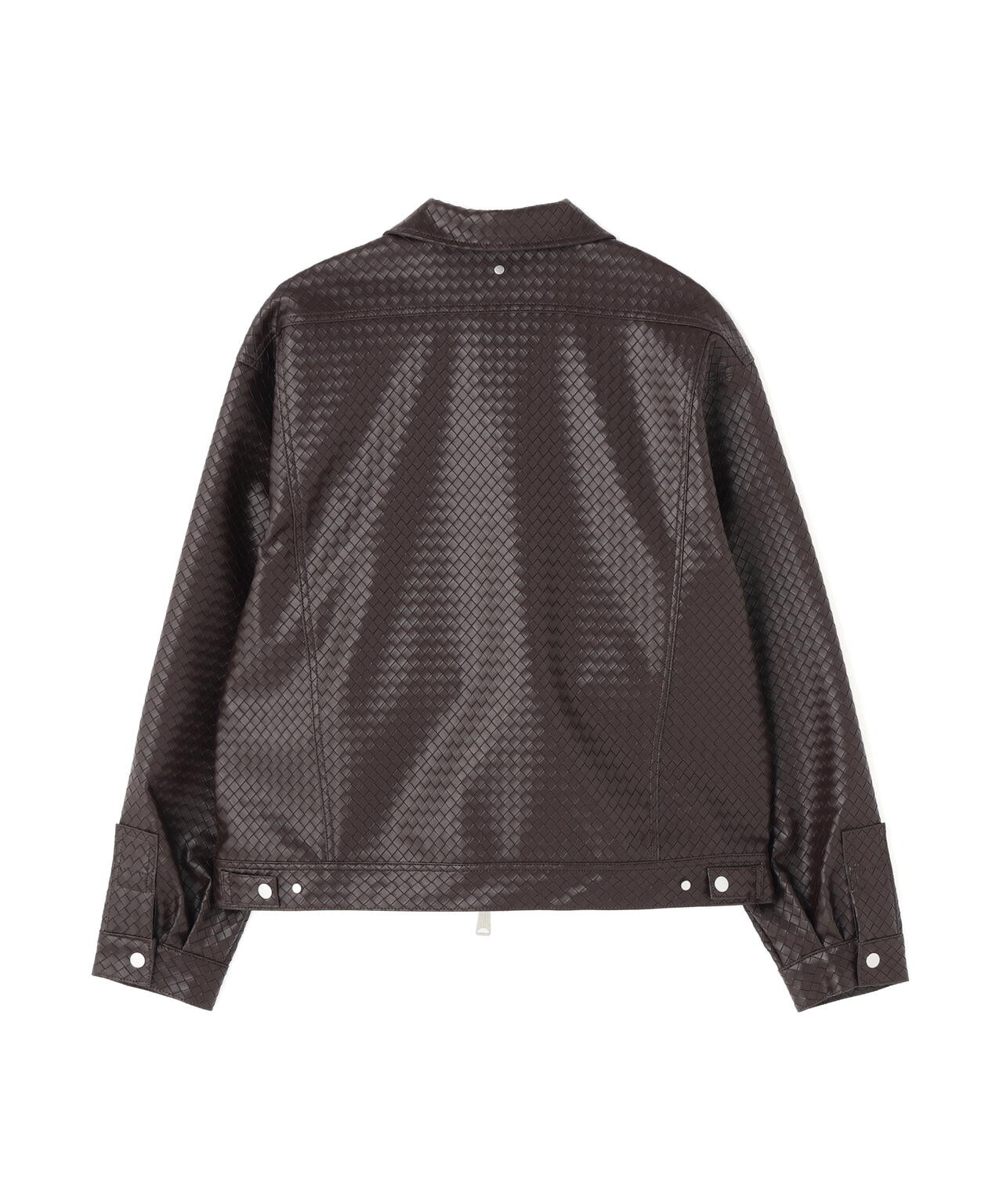 DankeSchon/ダンケシェーン/WOVEN FAUX LEATHER BLOUSON