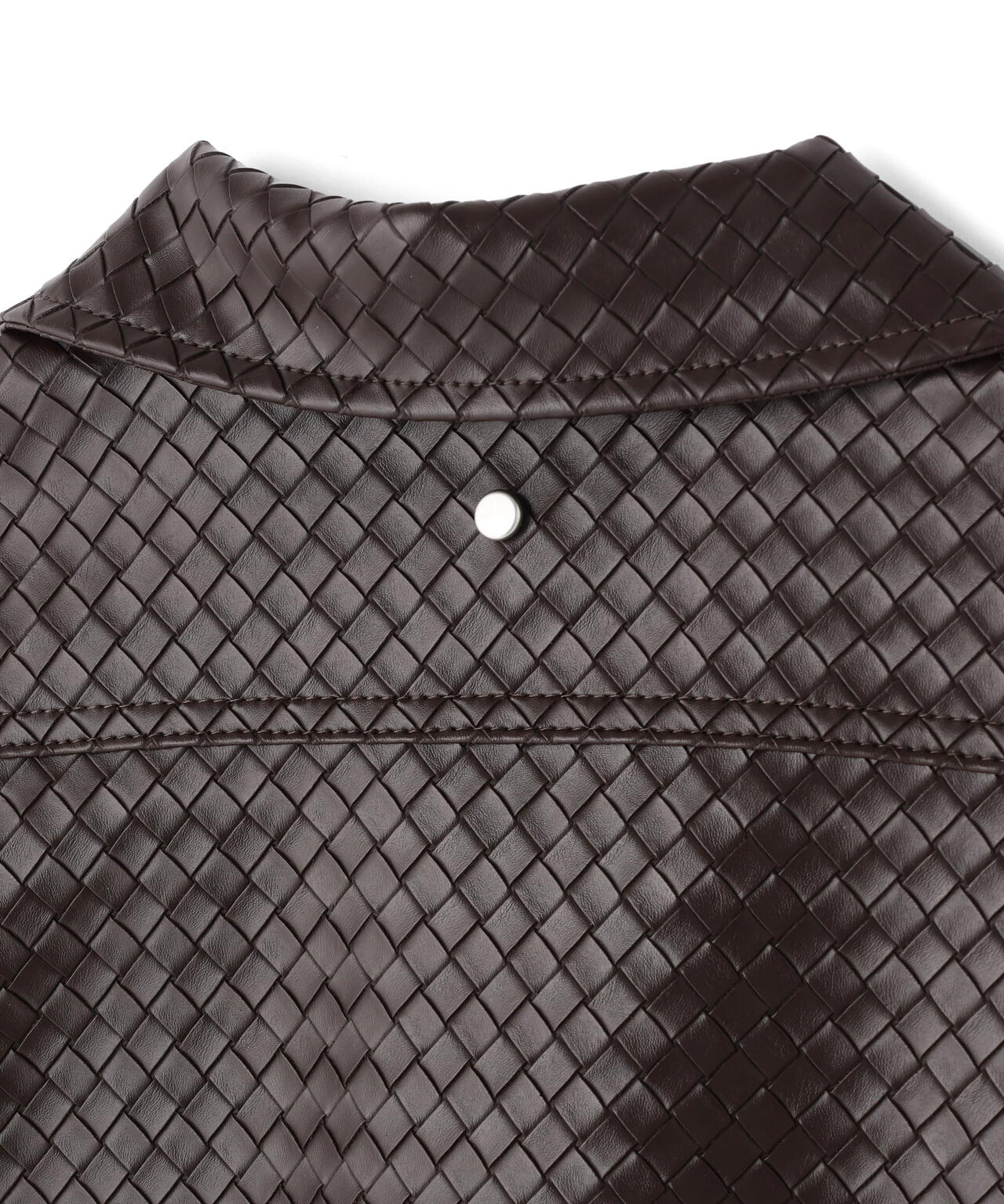 DankeSchon/ダンケシェーン/WOVEN FAUX LEATHER BLOUSON