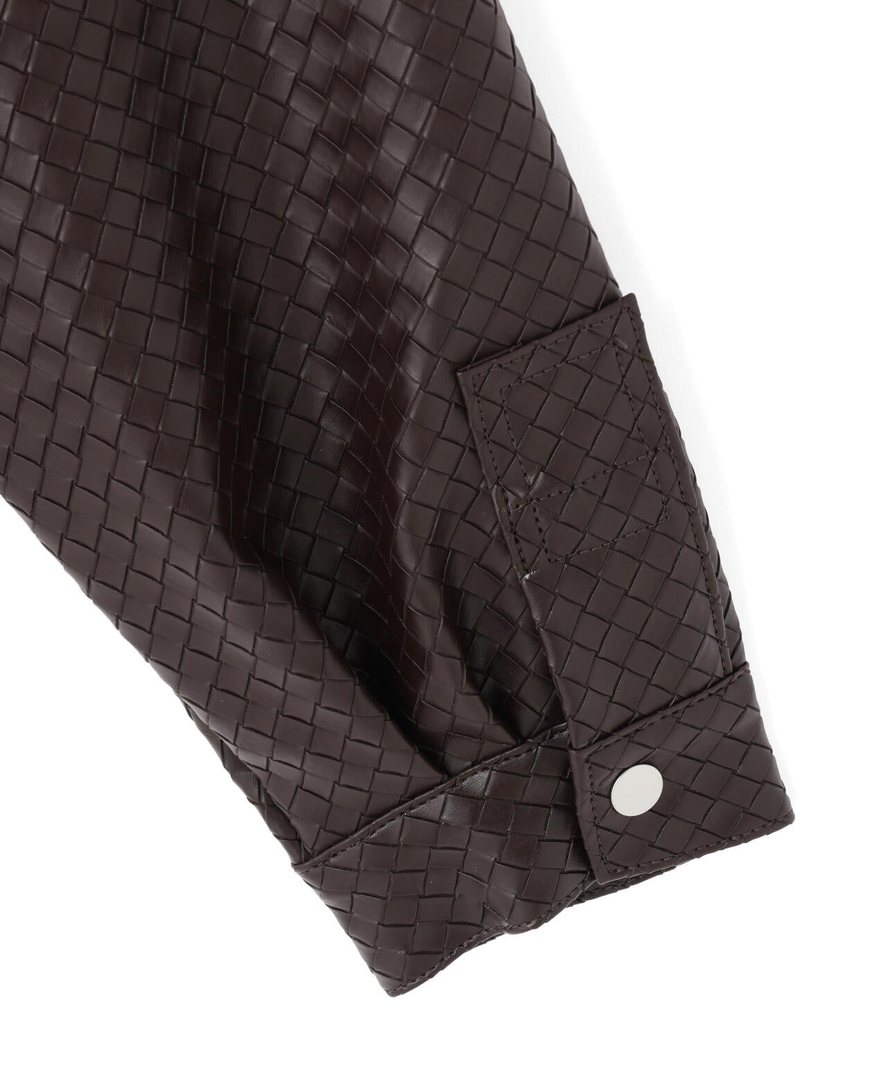 DankeSchon/ダンケシェーン/WOVEN FAUX LEATHER BLOUSON
