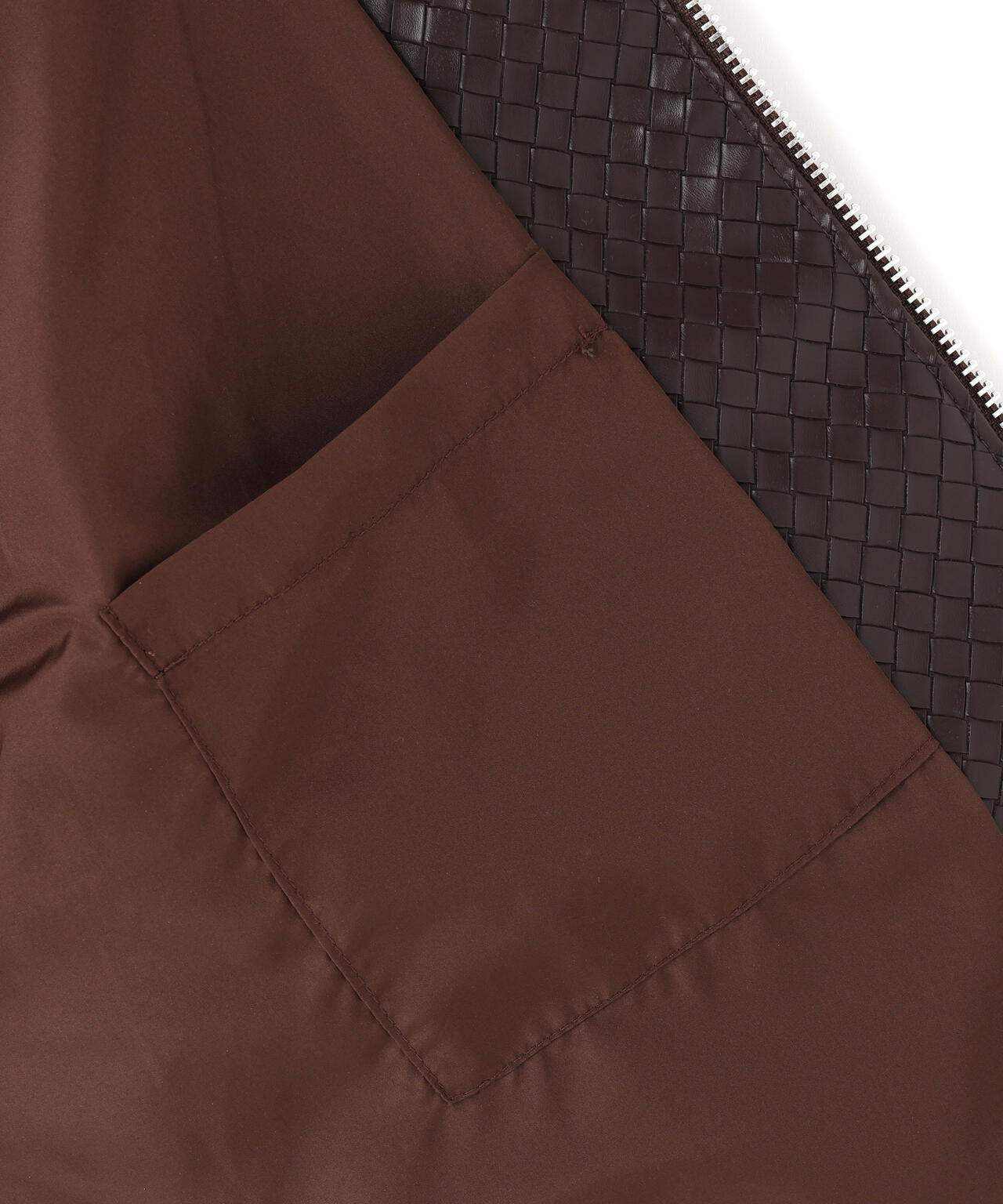 DankeSchon/ダンケシェーン/WOVEN FAUX LEATHER BLOUSON