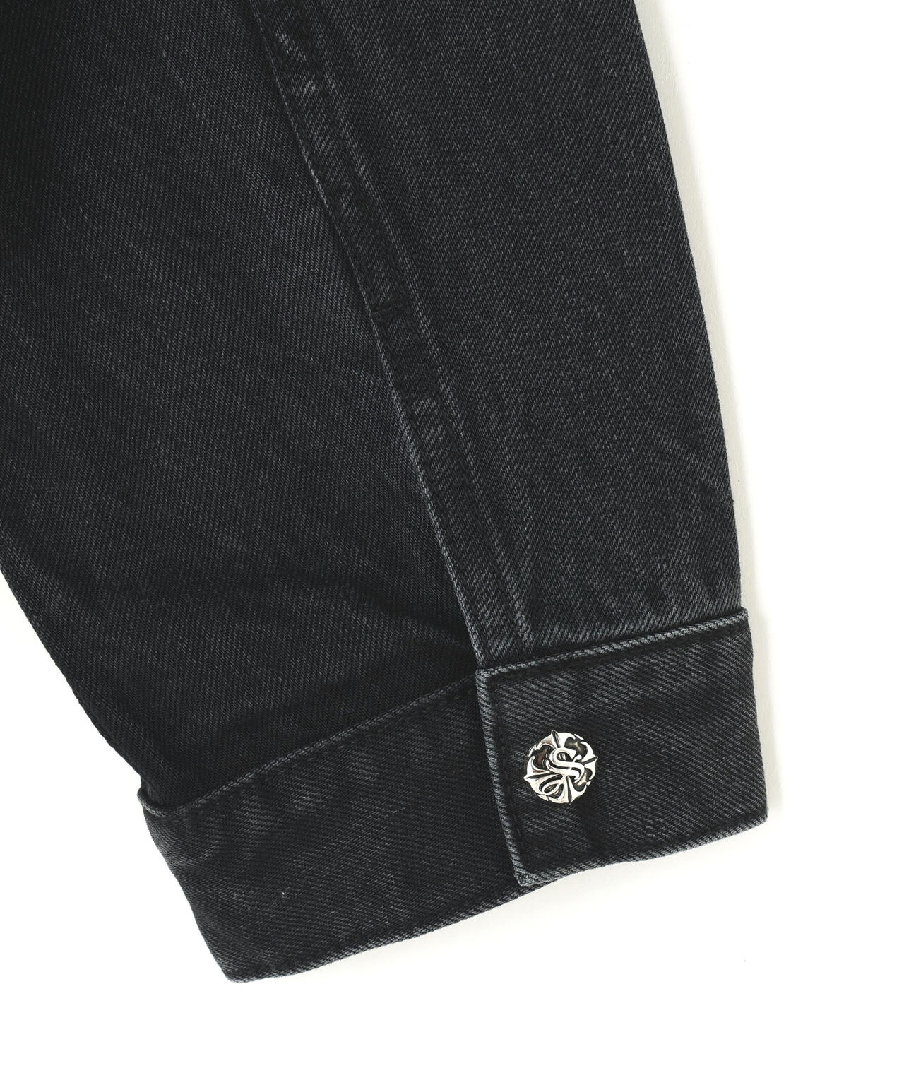 SUPPLIER/サプライヤー/Multiple Cross Leather Patch Denim Jacket