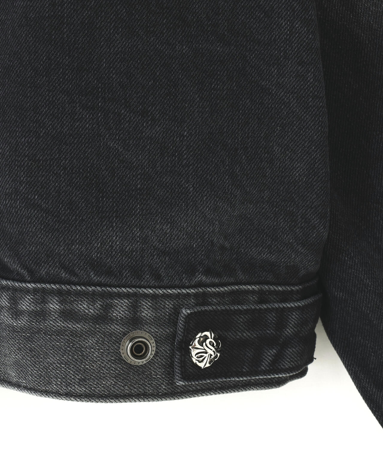 SUPPLIER/サプライヤー/Multiple Cross Leather Patch Denim Jacket