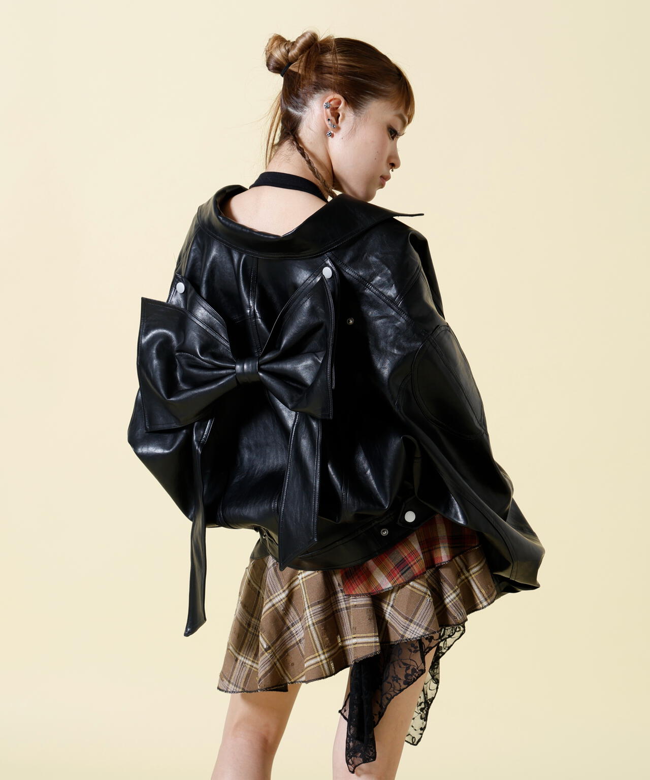 SIS/エスアイエス/PU Ribbon Jacket