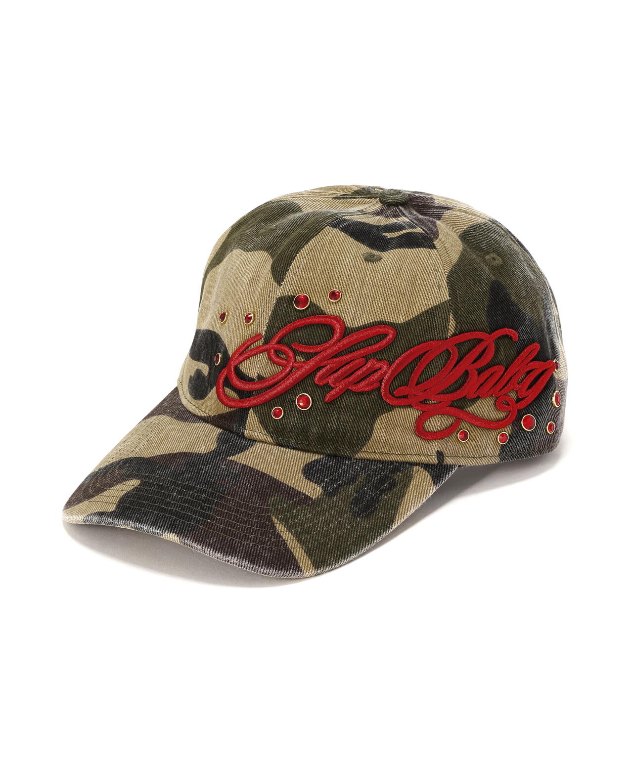 SupBaby by SUPPLIER/Jewel Studs Embroidery Logo 6 Panel Cap