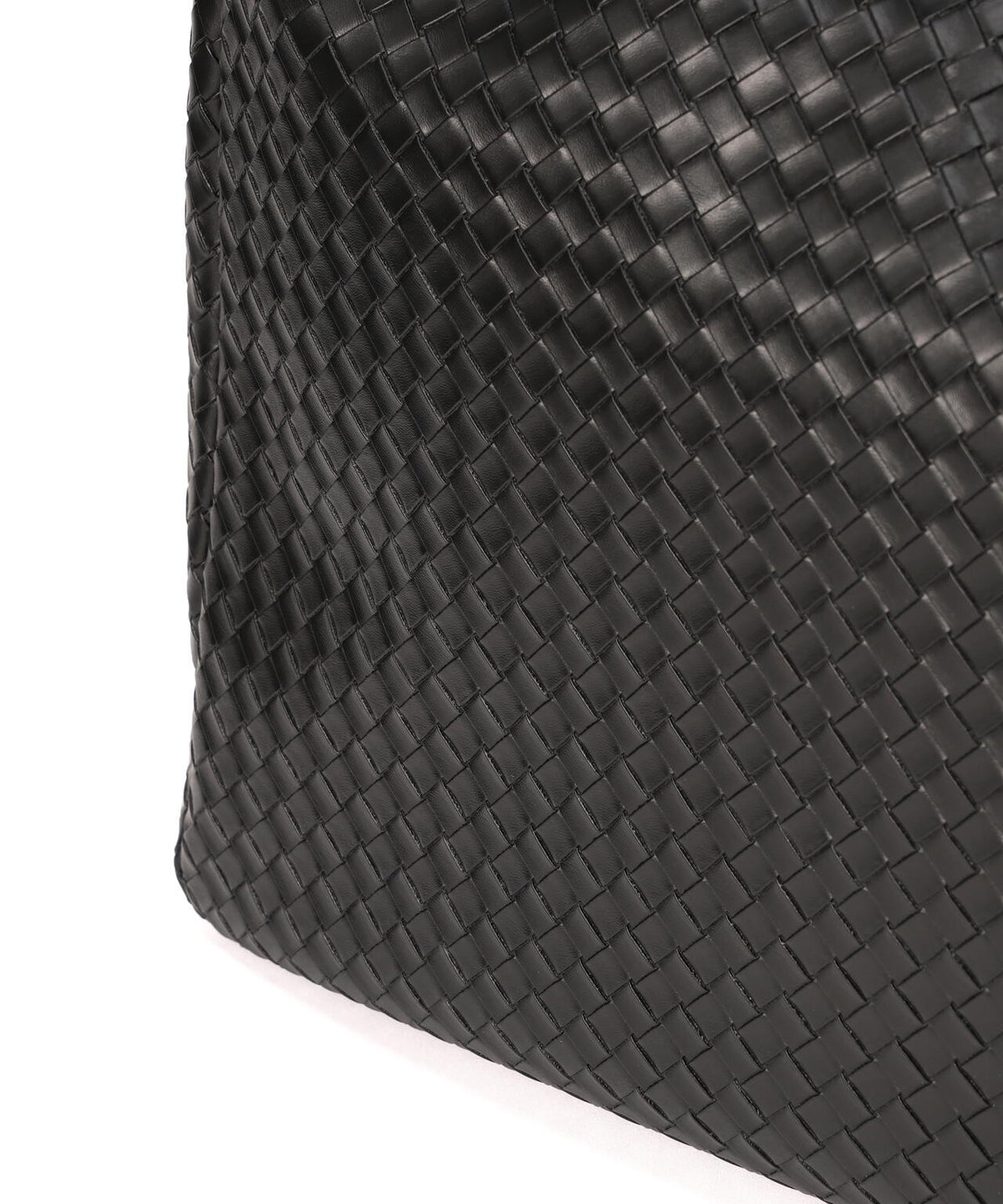 DankeSchon/ダンケシェーン/FAUX LEATHER WOVEN BAG