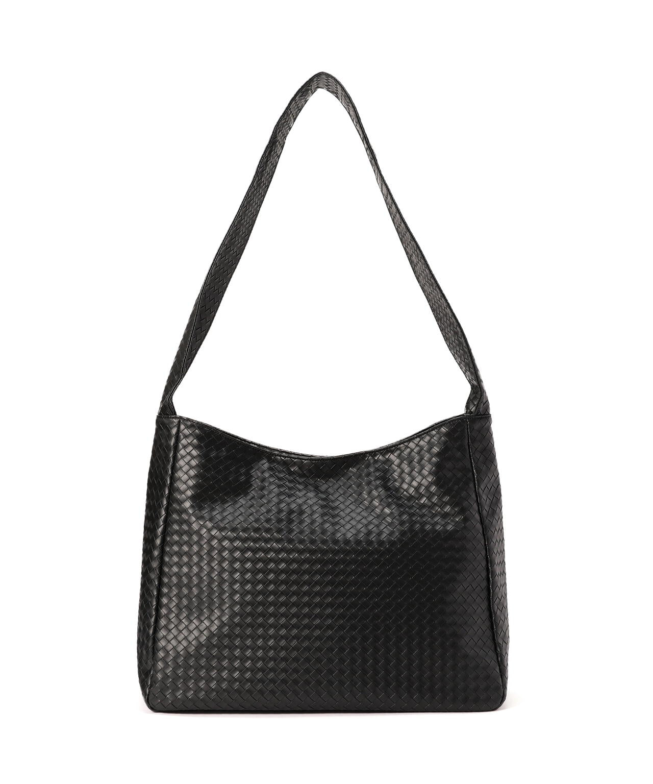 DankeSchon/ダンケシェーン/FAUX LEATHER WOVEN BAG