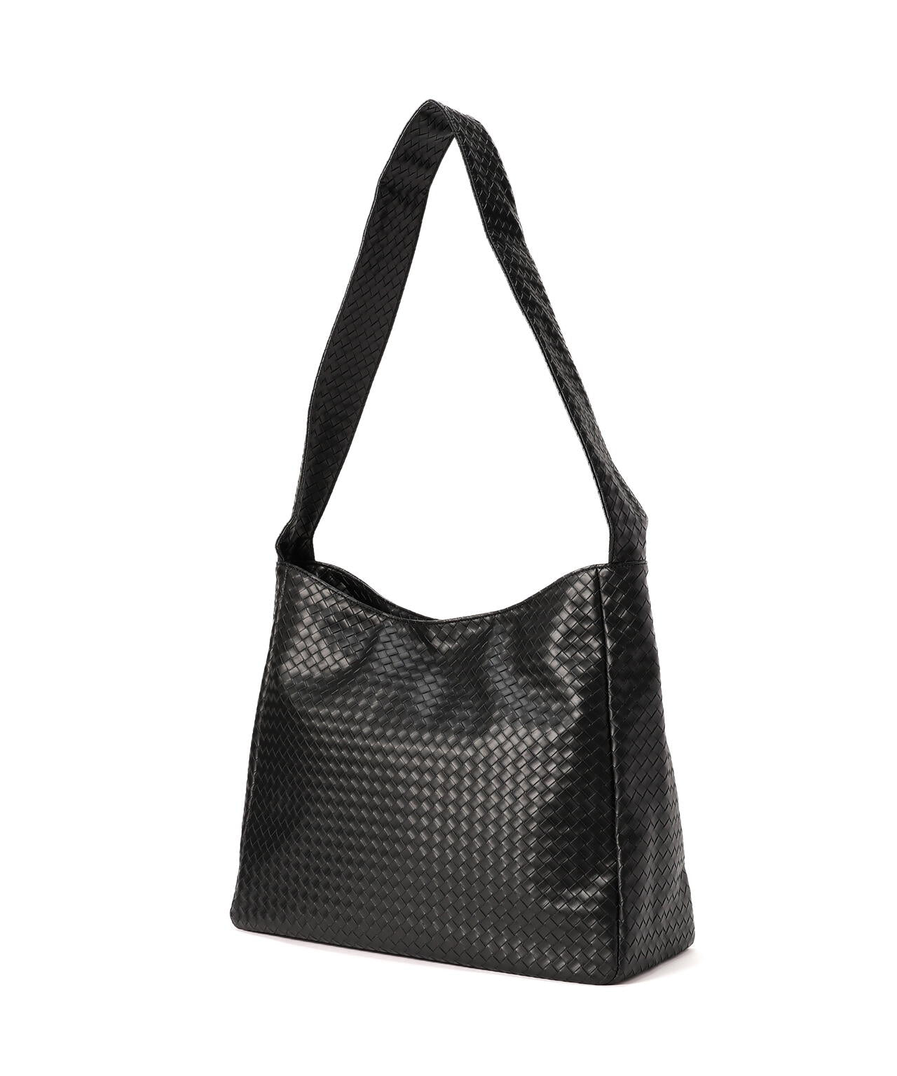 DankeSchon/ダンケシェーン/FAUX LEATHER WOVEN BAG