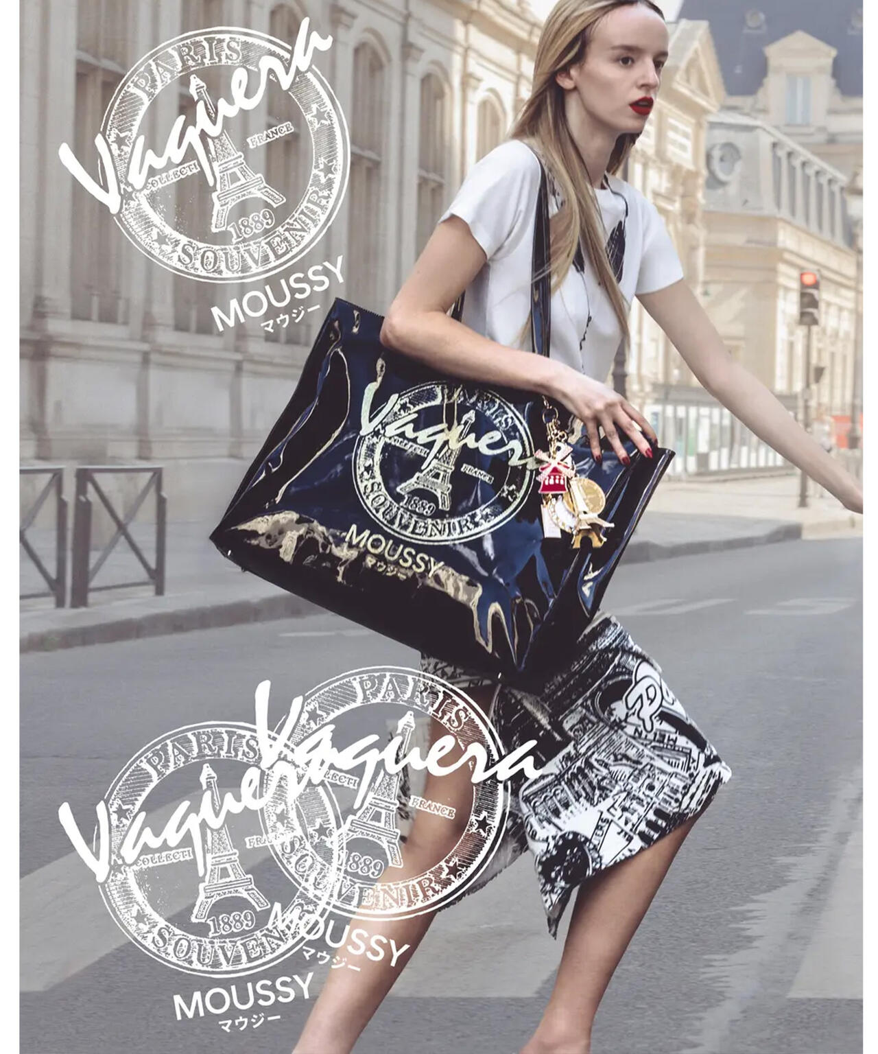 VAQUERA×MOUSSY/ヴァケラ×マウジー/VQ LARGE SHOPPING BAG