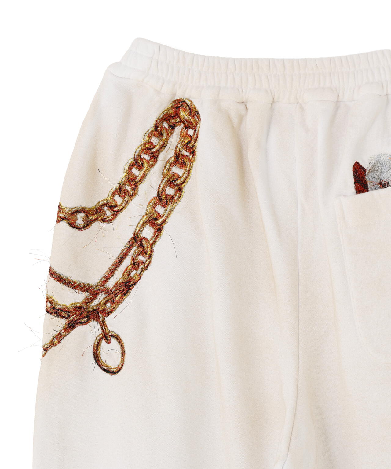 doublet/ダブレット/TROMPE L’OEIL EMBROIDERYSWEATPANTS