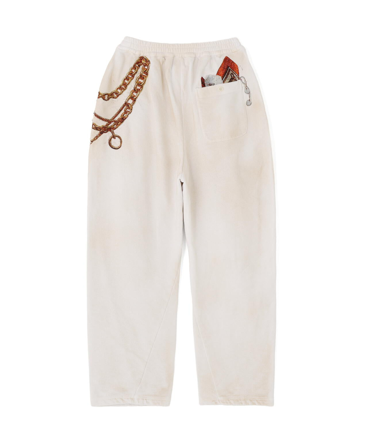 doublet/ダブレット/TROMPE L’OEIL EMBROIDERYSWEATPANTS