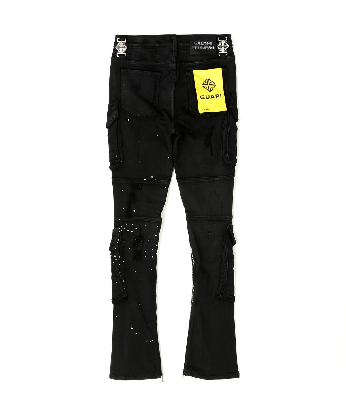 GUAPI/グアピ/Embellished Black Ops Waxed Denim