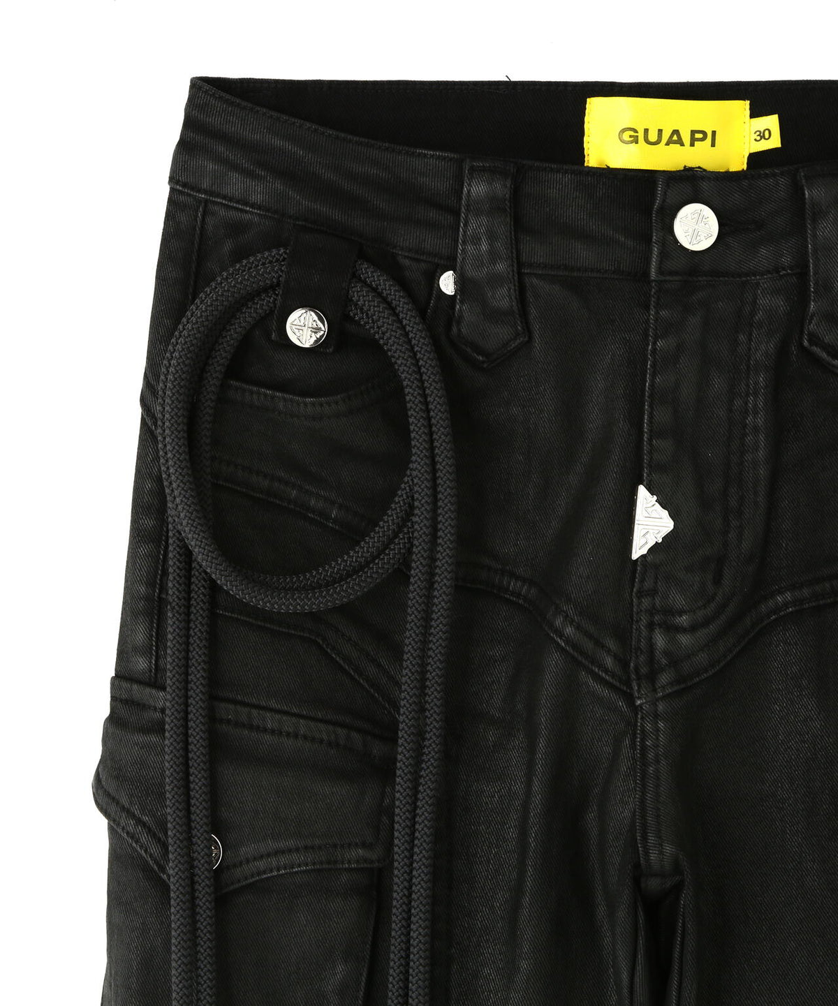 GUAPI/グアピ/Black Waxed Rope Denim