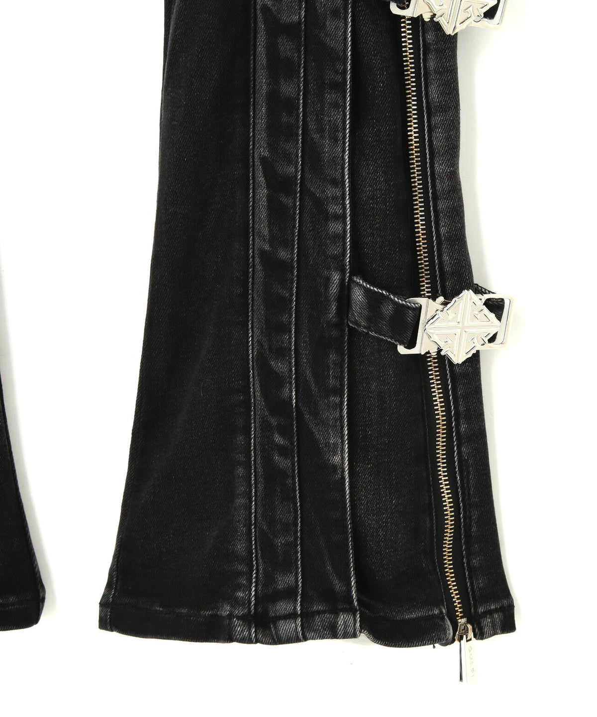 GUAPI/グアピ/Obsidian Black Cross Buckle Denim