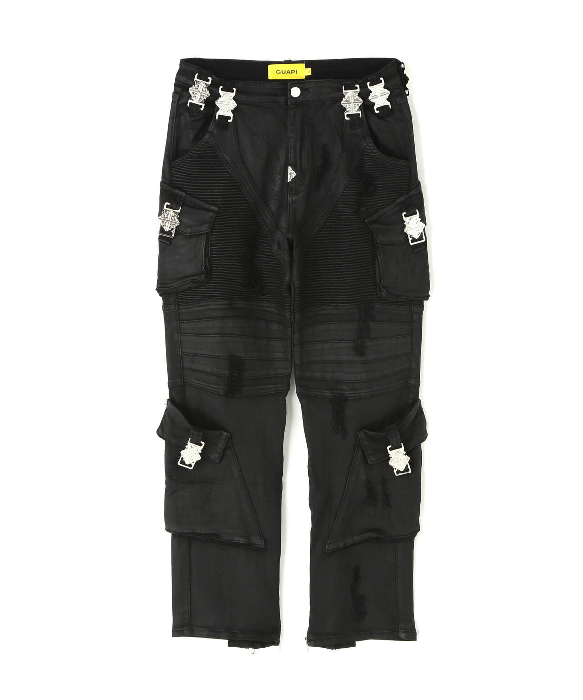 GUAPI/グアピ/Black Ops Waxed Straight Leg Denim