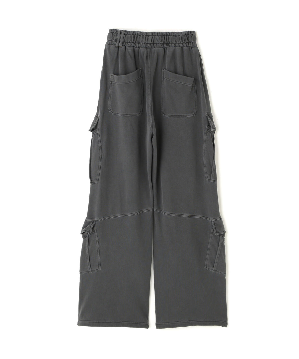 NOT4NERD/ノットフォーナード/DIAGONAL PANEL DART CARGO SWEAT PANTS。