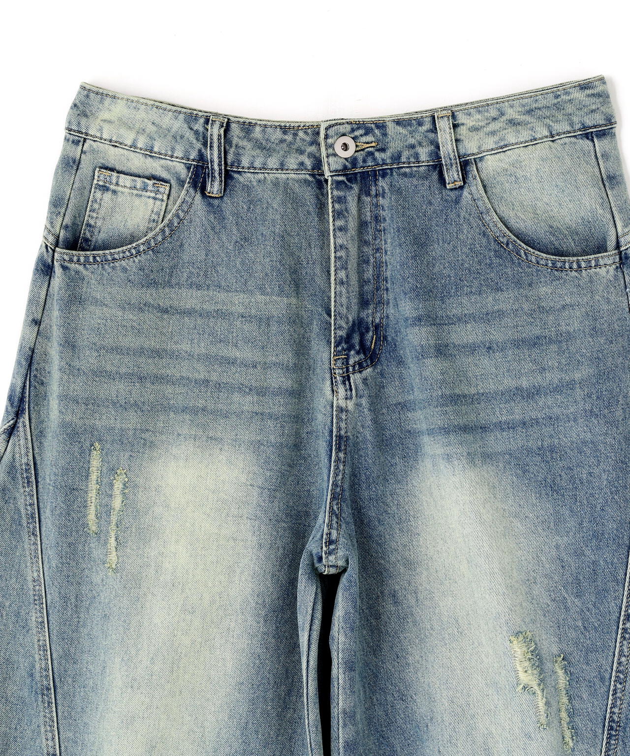 SIS/エスアイエス/Washed Wide Denim Pants