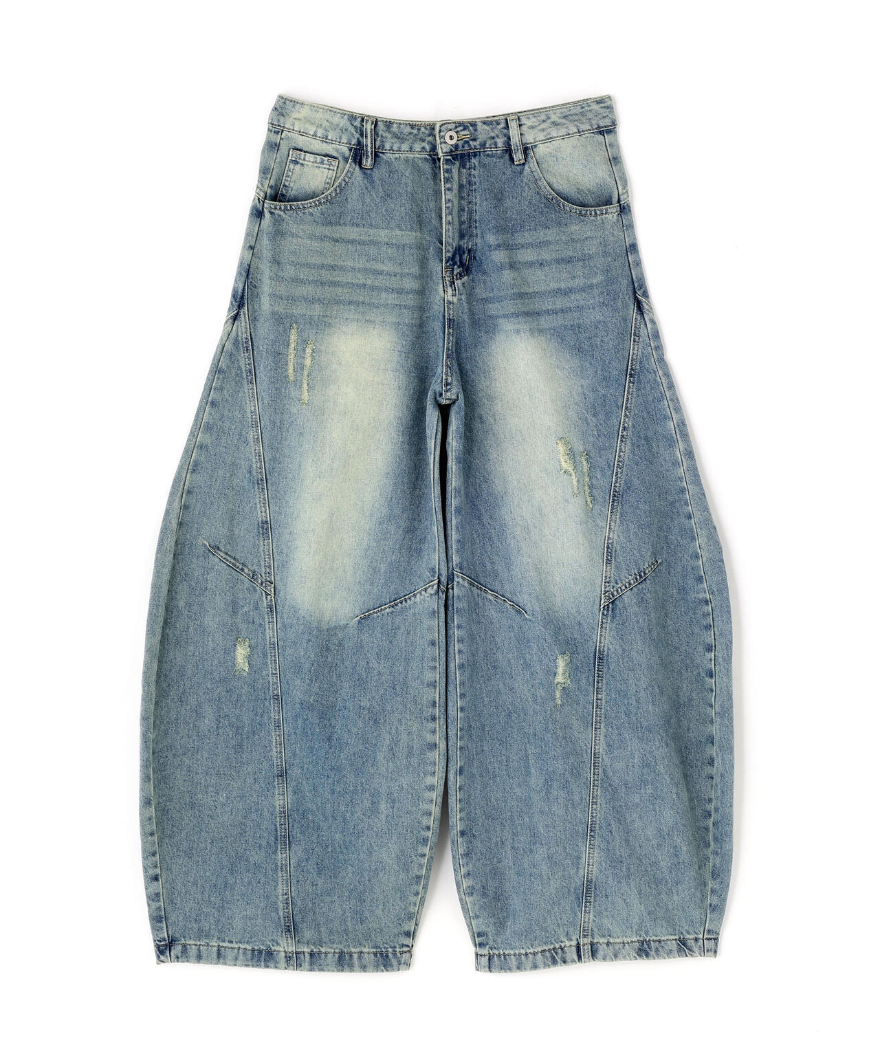 SIS/エスアイエス/Washed Wide Denim Pants