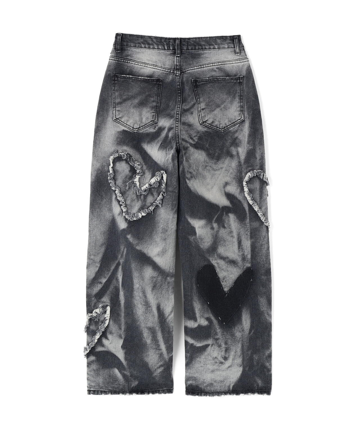 SIS/エスアイエス/Heart Bleach Denim Pants
