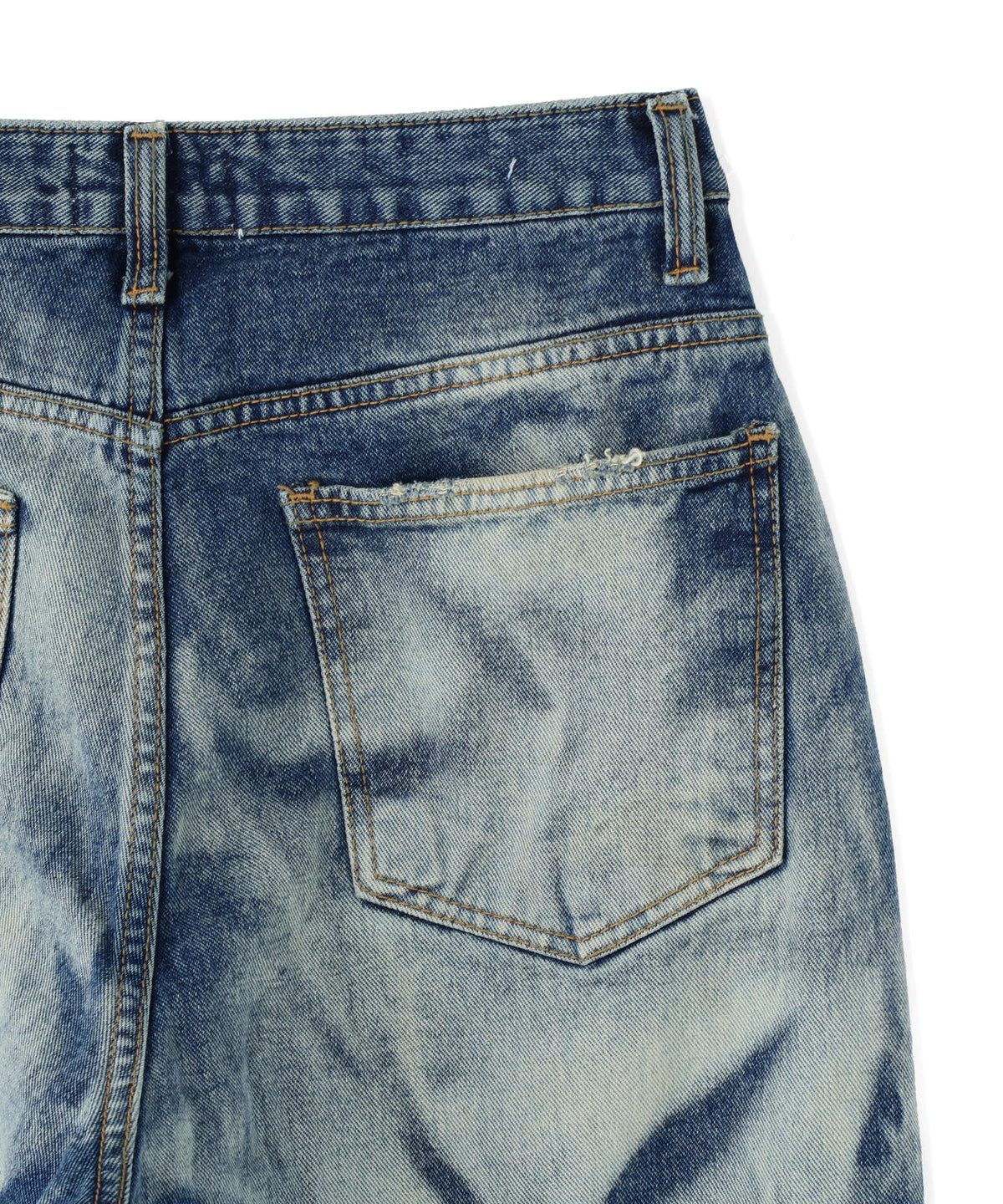 SIS/エスアイエス/Heart Bleach Denim Pants
