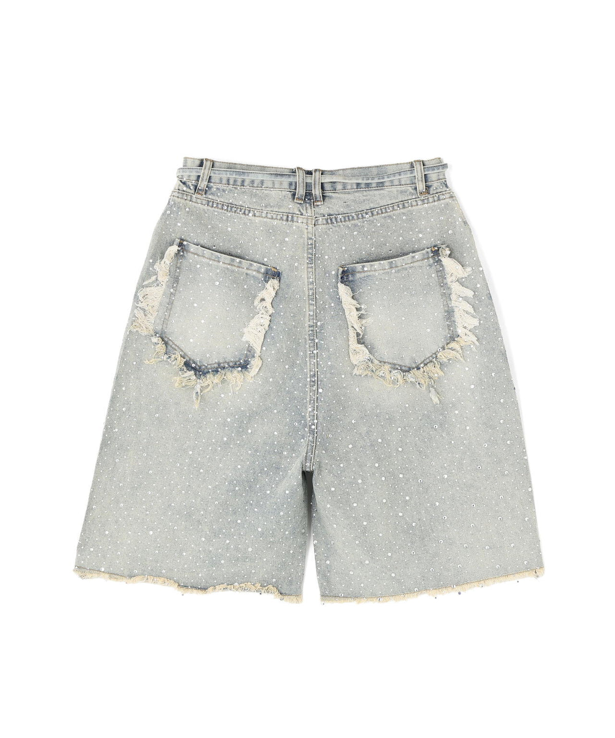 SIS/エスアイエス/RhineStone Short Denim Pants