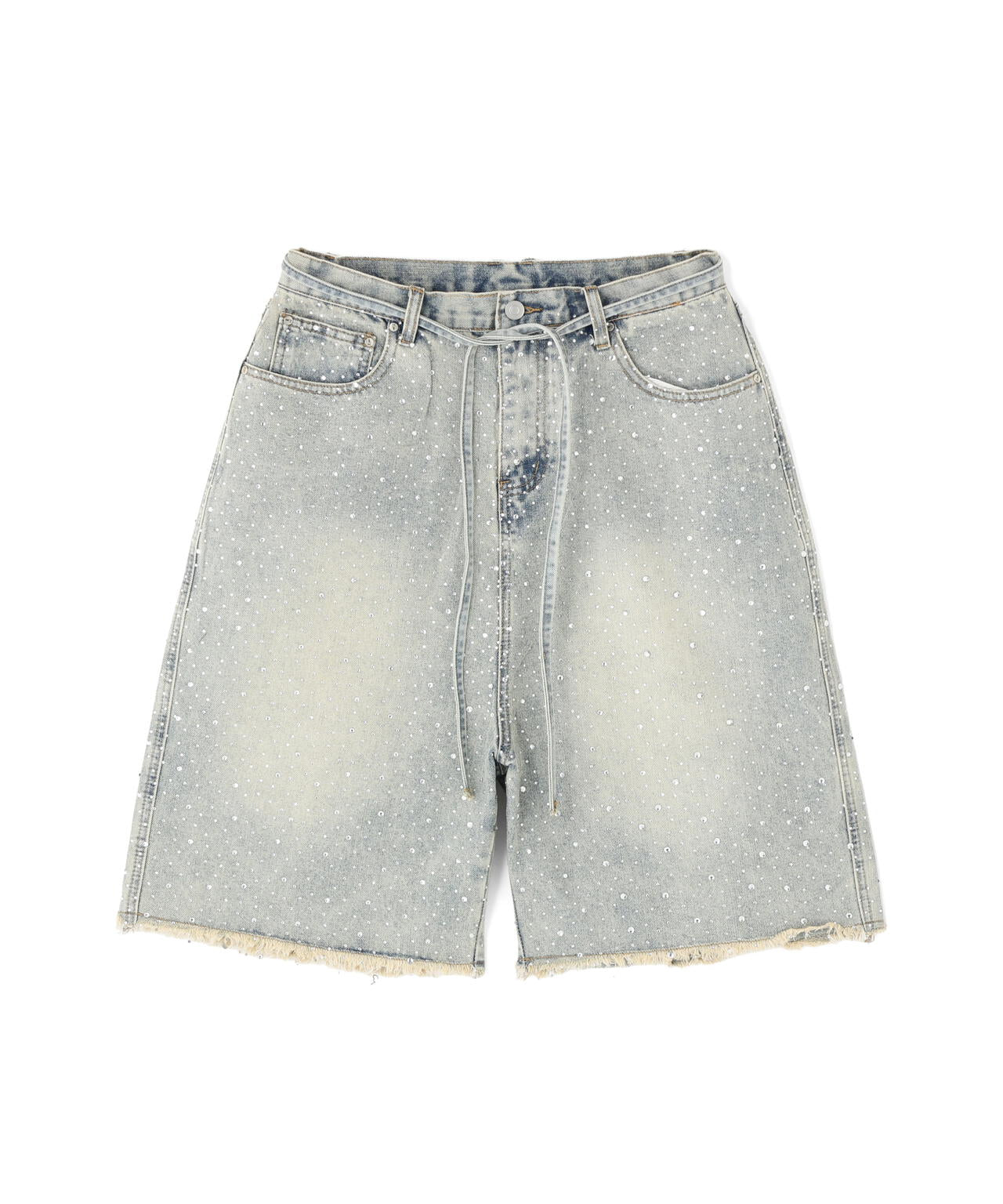 SIS/エスアイエス/RhineStone Short Denim Pants