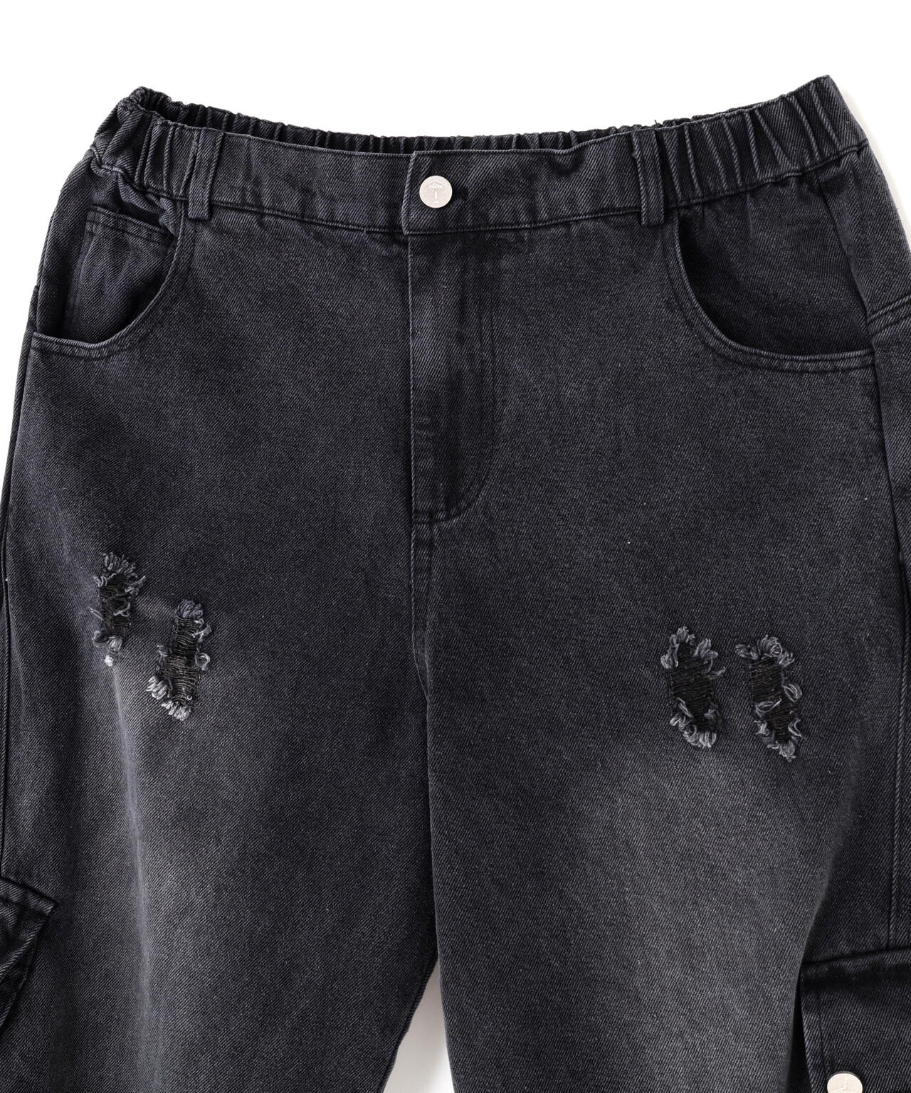 SIS/エスアイエス/Side Pocket Damage Denim Pants