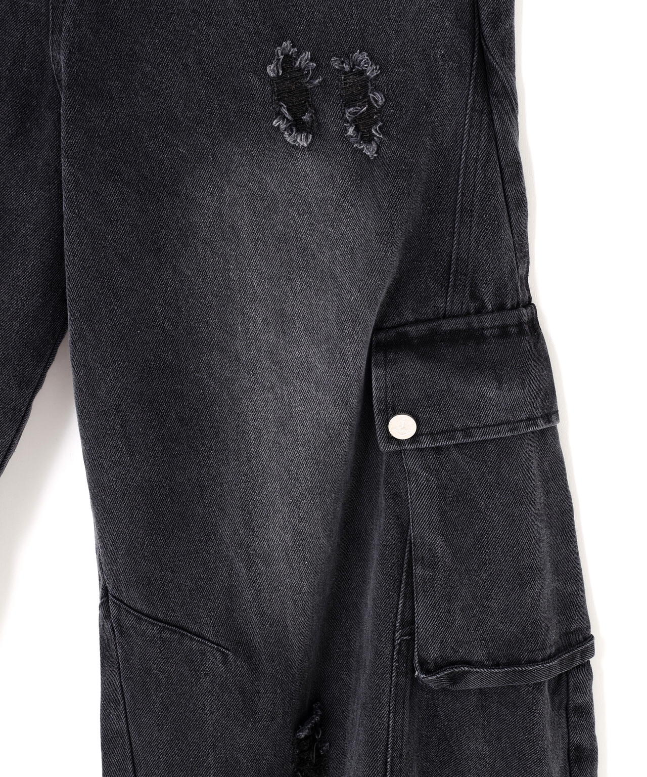 SIS/エスアイエス/Side Pocket Damage Denim Pants