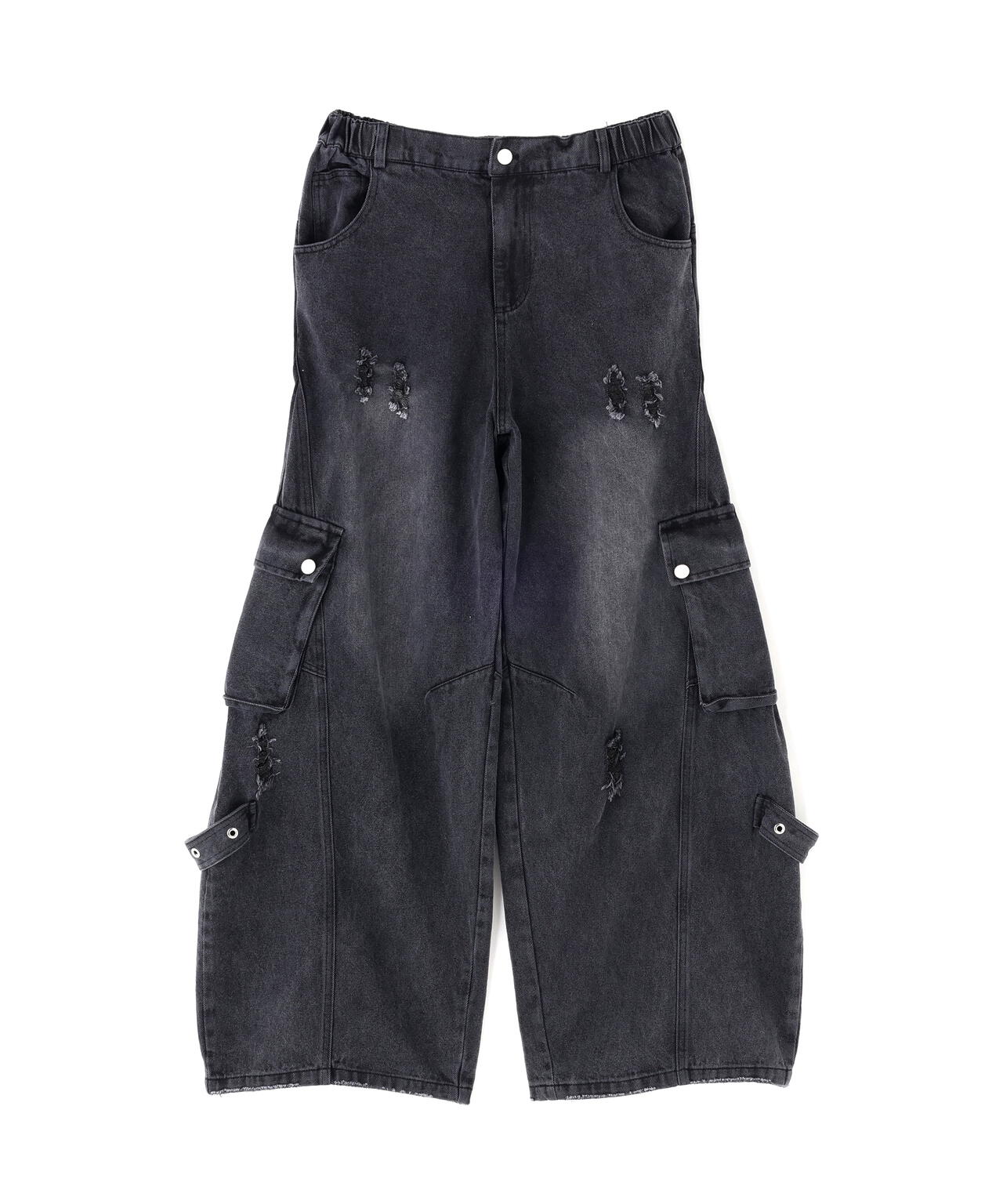 SIS/エスアイエス/Side Pocket Damage Denim Pants