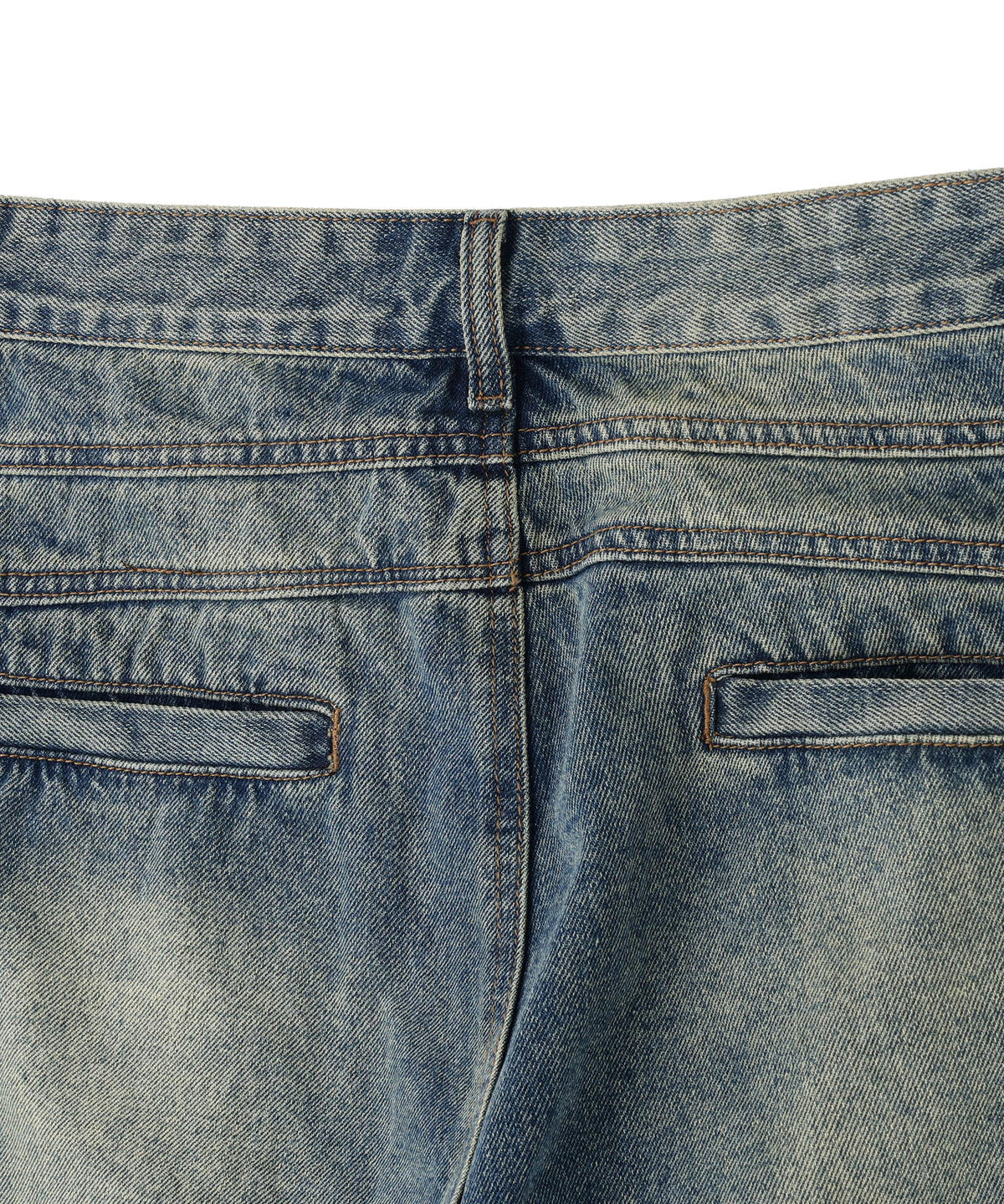 SIS/エスアイエス/Washed Denim Wide Cargo Pants