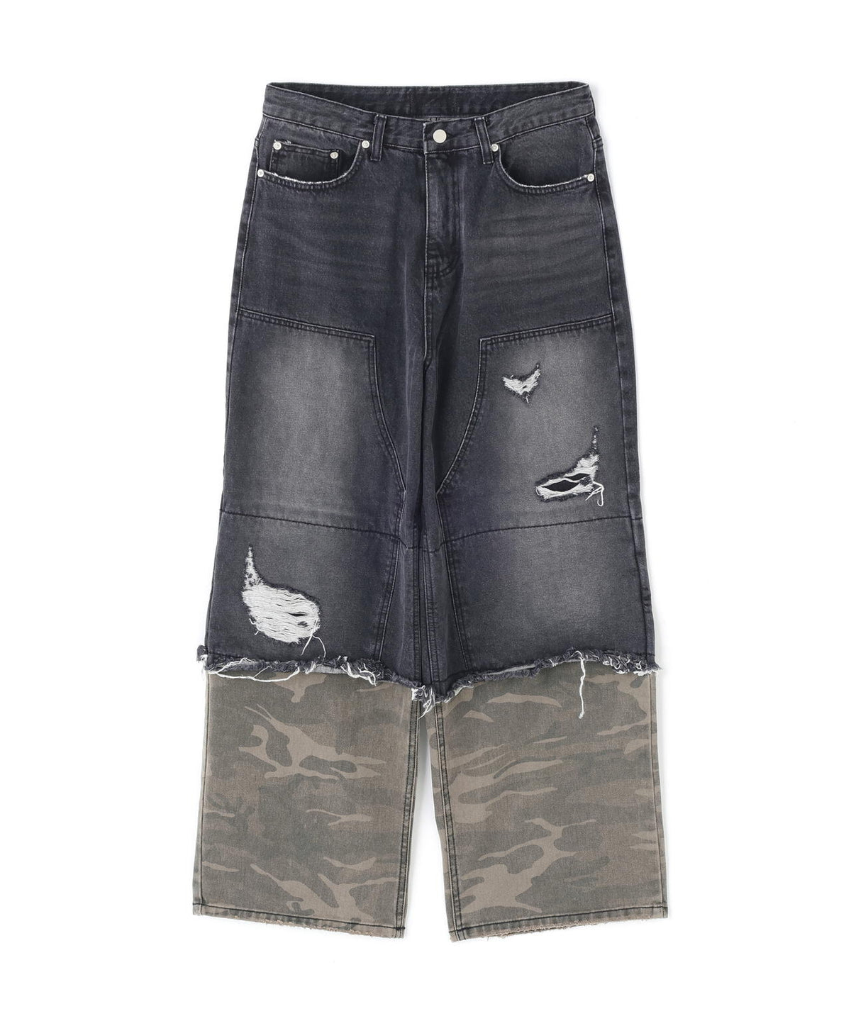 SIS/エスアイエス/Layered Camo Denim Pants