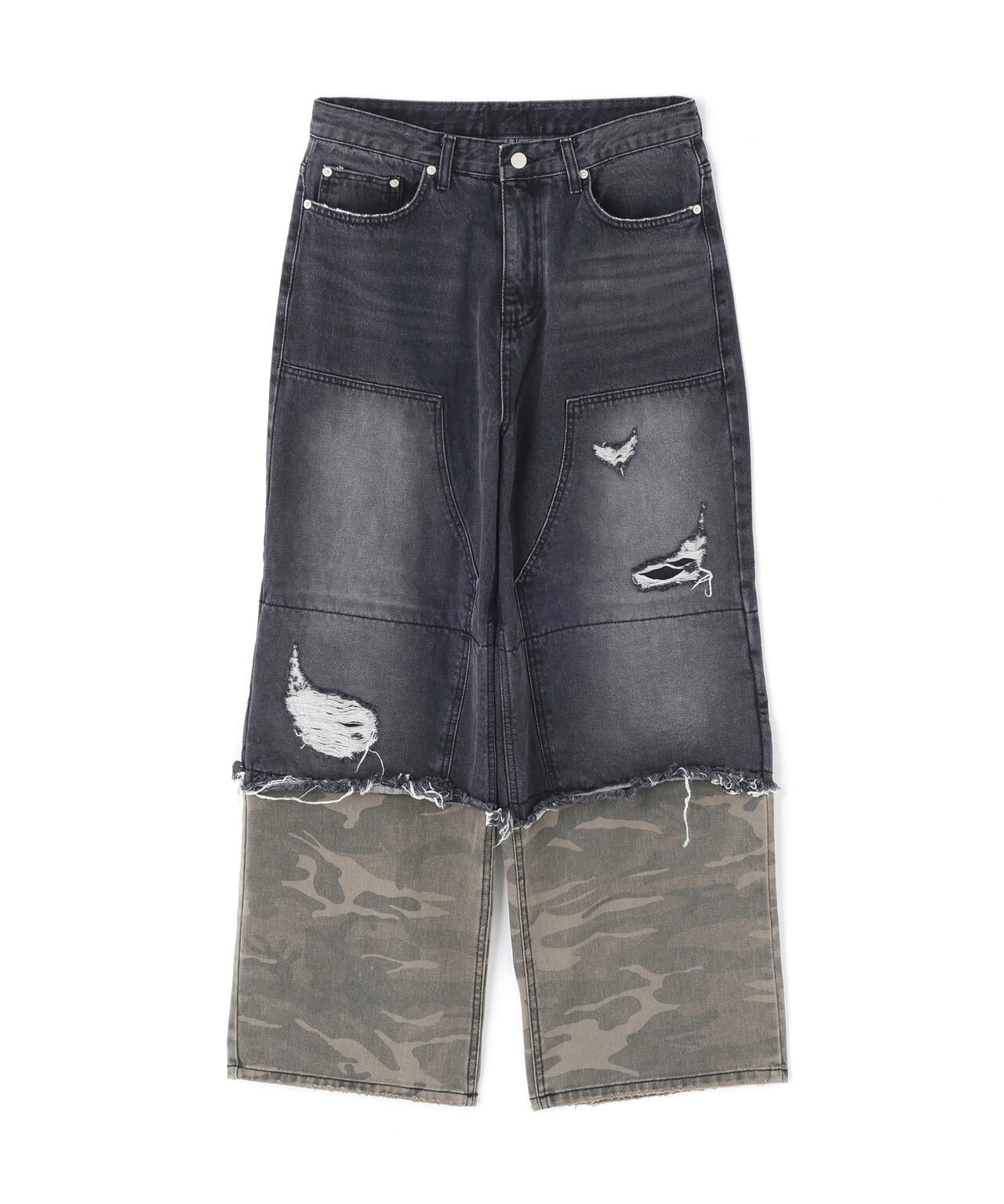 SIS/エスアイエス/Layered Camo Denim Pants