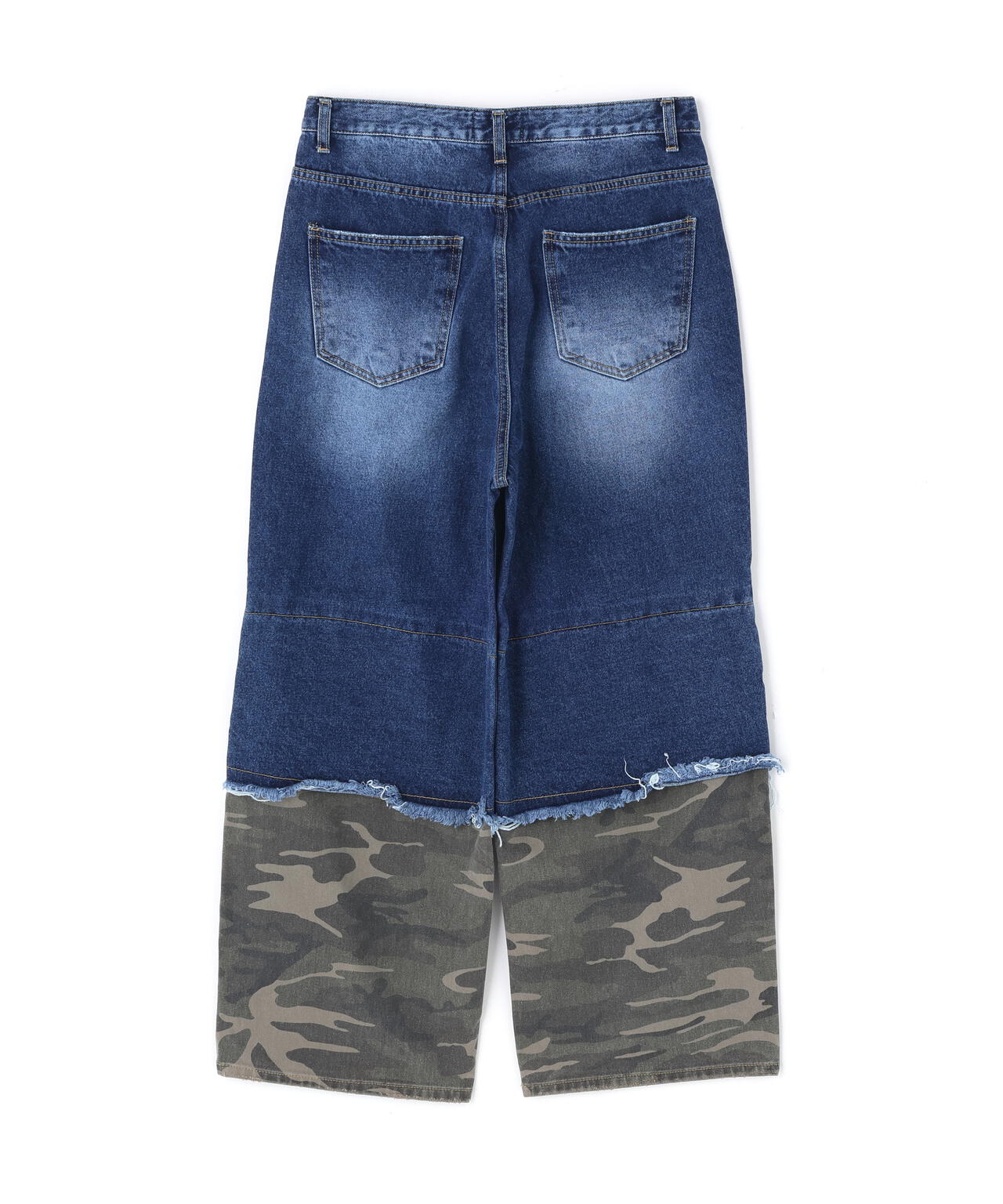 SIS/エスアイエス/Layered Camo Denim Pants