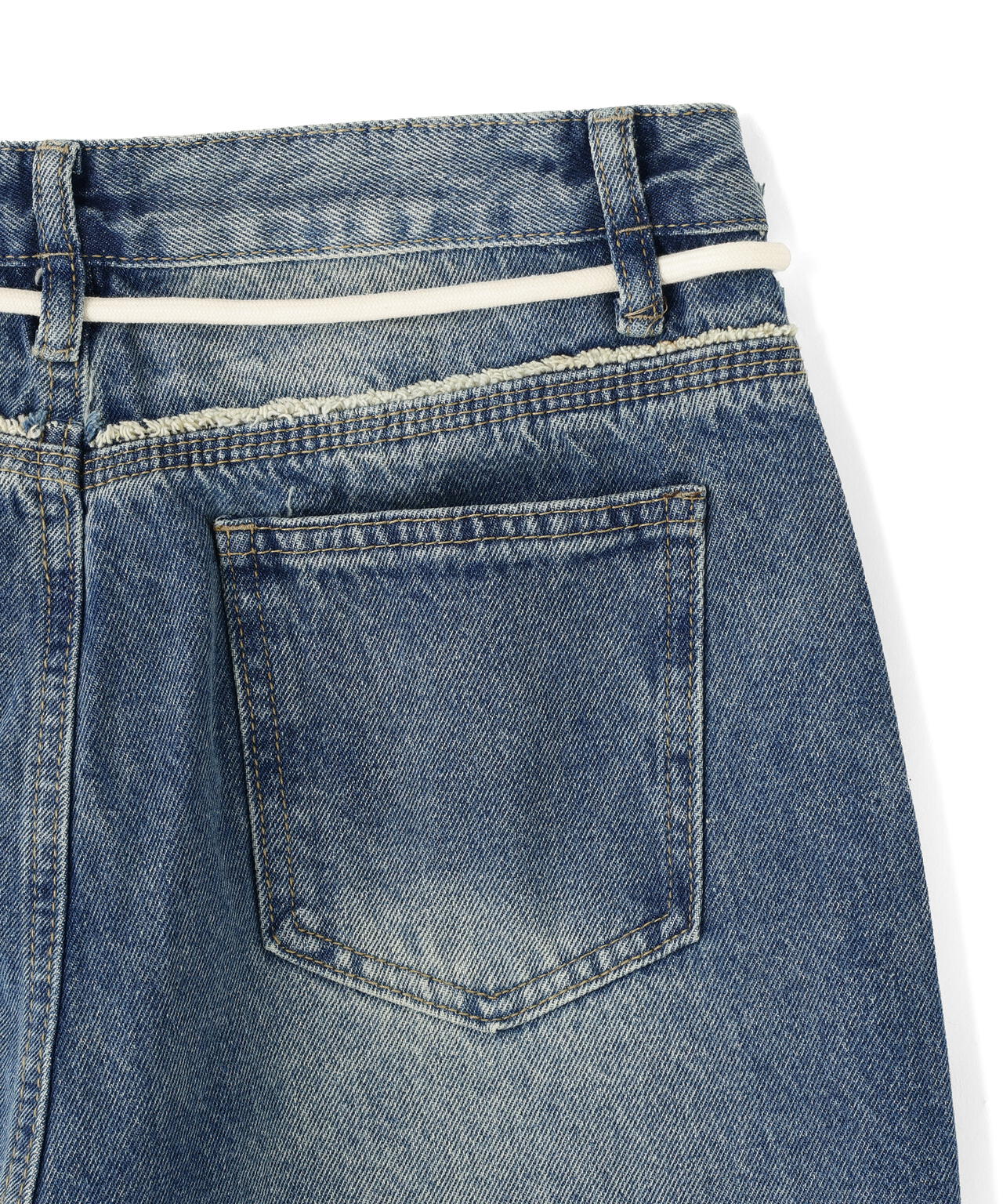 SIS/エスアイエス/Side Fringe Denim Pants