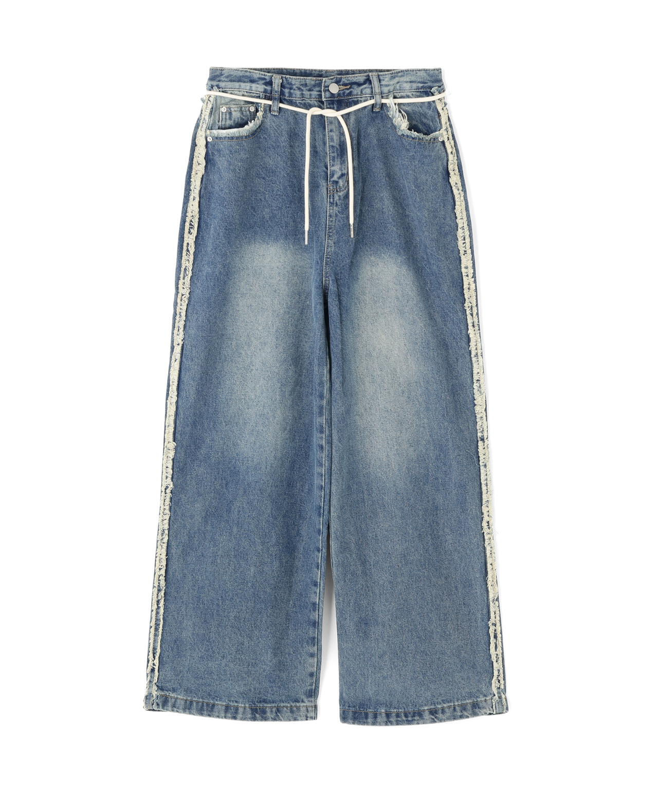 SIS/エスアイエス/Side Fringe Denim Pants