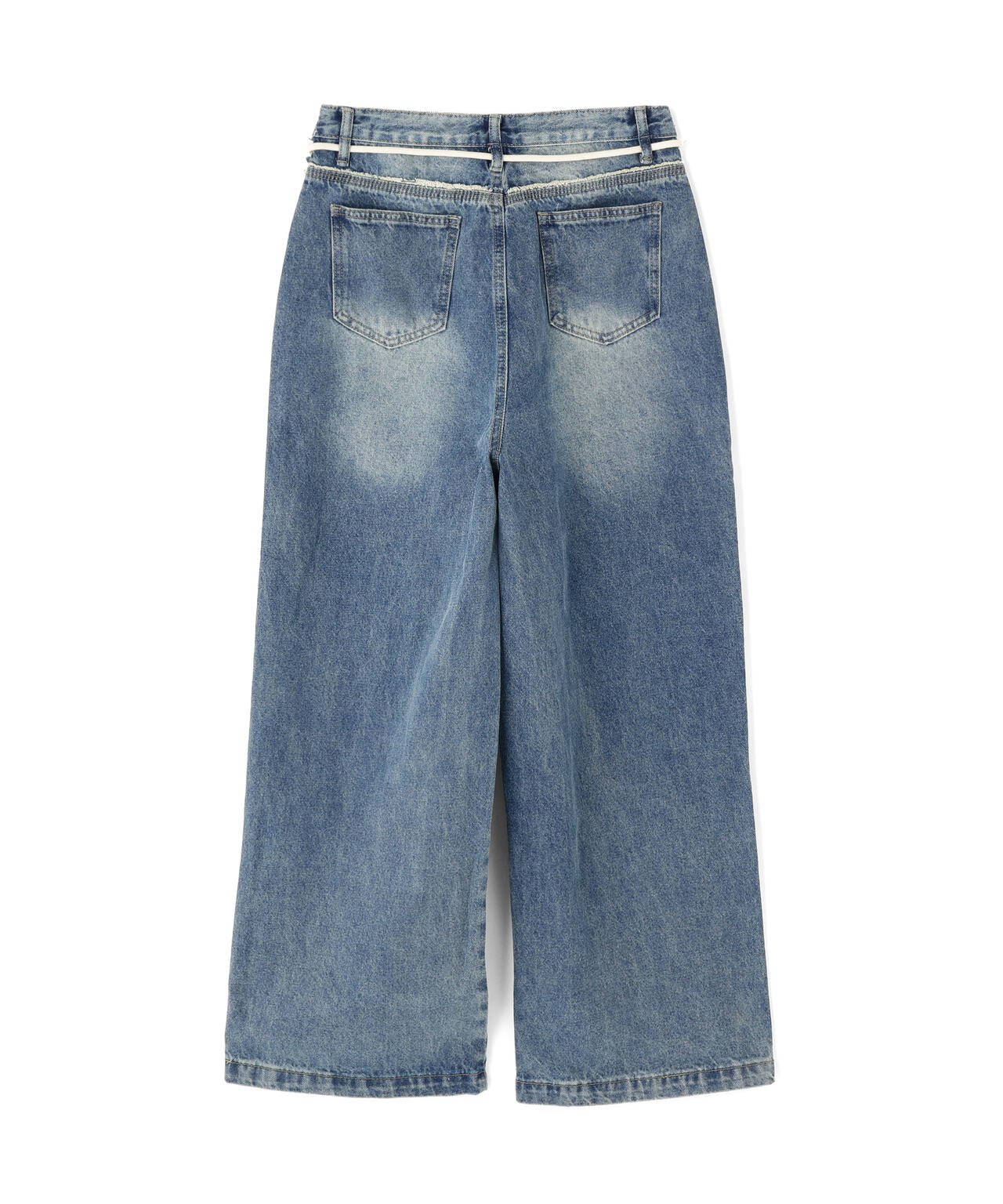 SIS/エスアイエス/Side Fringe Denim Pants