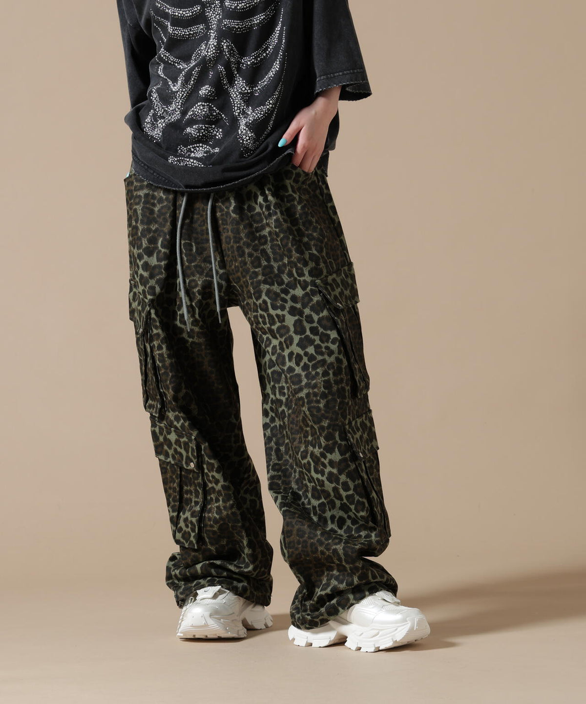 SIS/エスアイエス/Leopard Wide Pants
