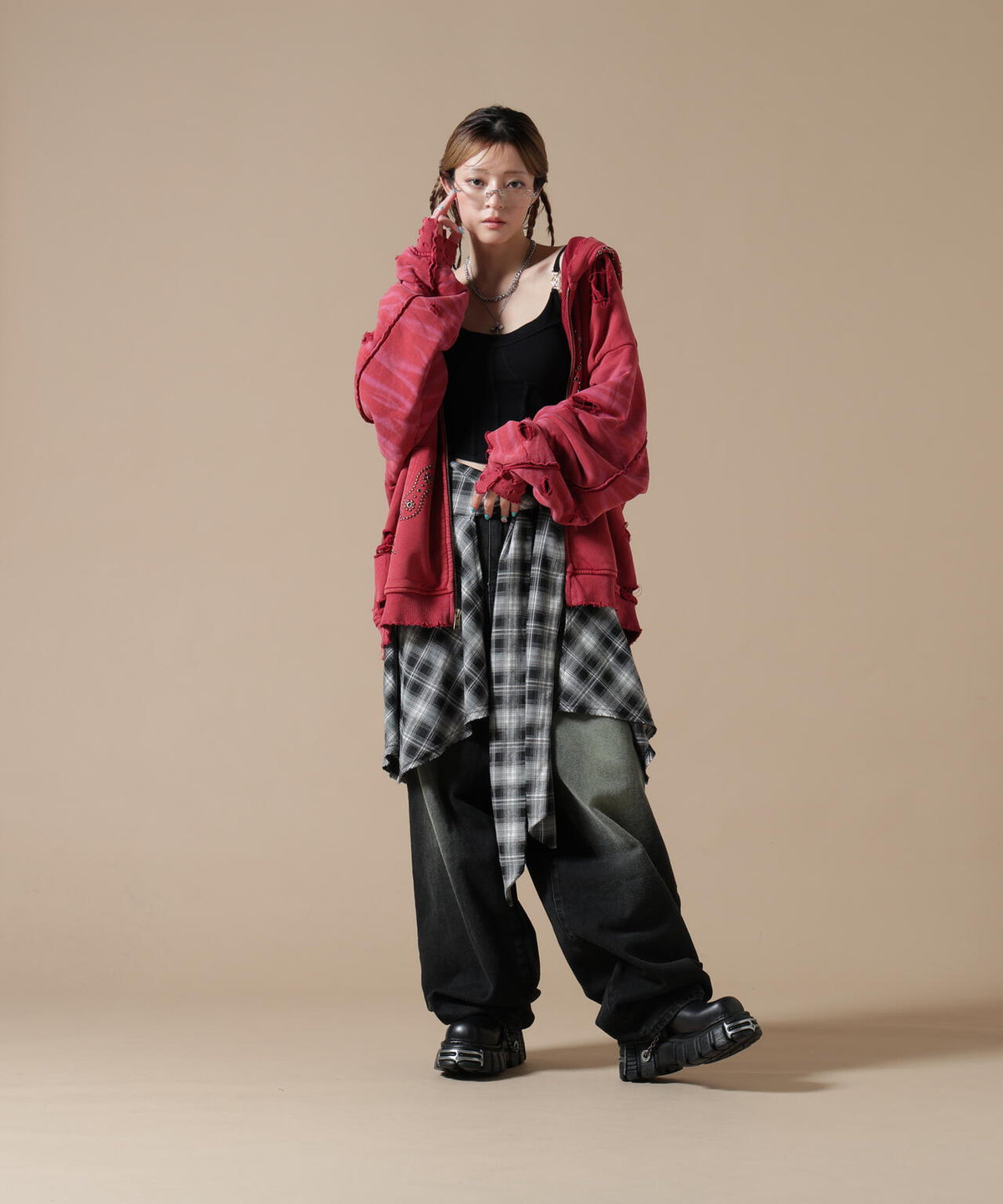 SIS/エスアイエス/Washed Wide Denim Pants