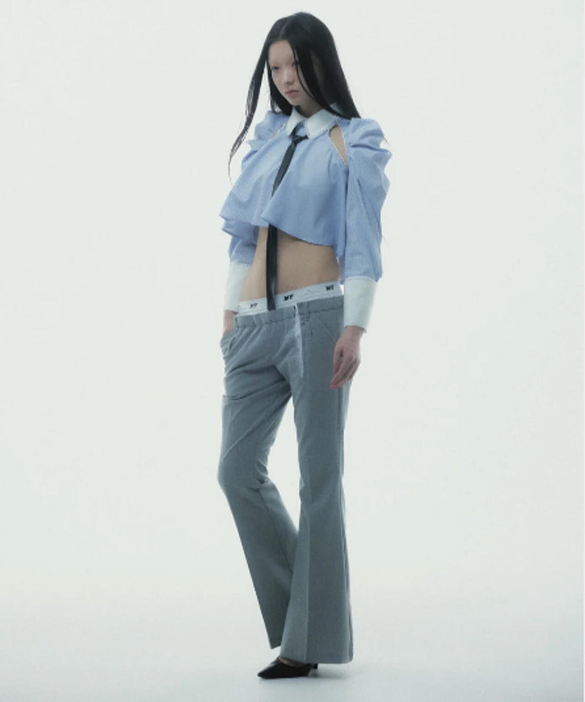 neith./ネイス/Destroyed Flare Trousers