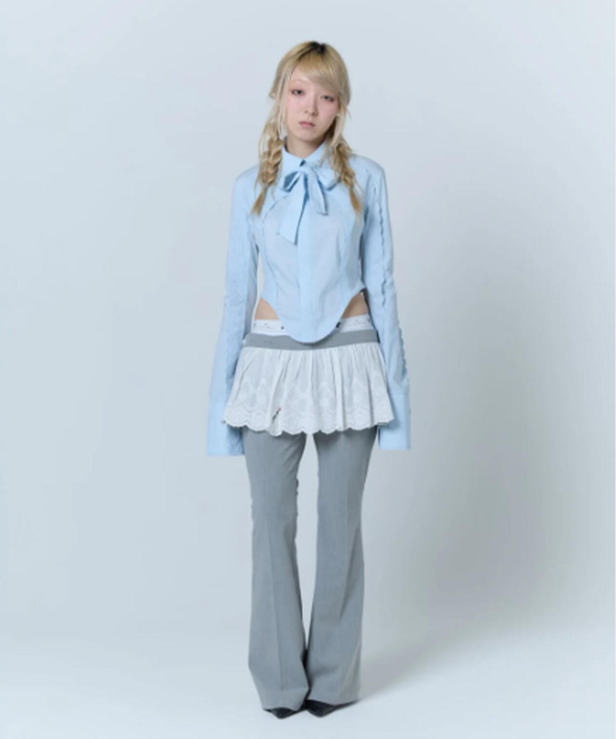 neith./ネイス/Destroyed Flare Trousers