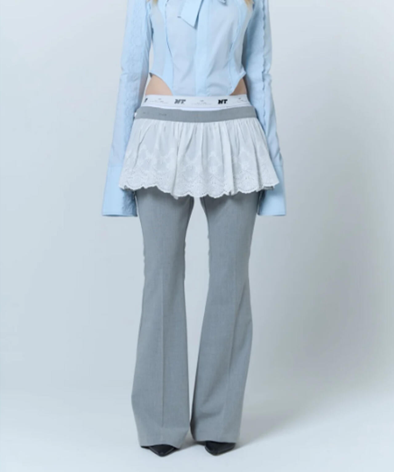 neith./ネイス/Destroyed Flare Trousers
